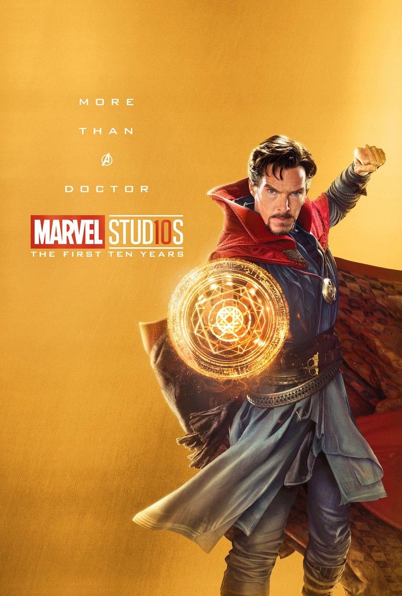809x1200 MARVEL STUDIOS THE FIRST 10 YEARS CHARACTER POSTER CAPTAIN STRANGE CUMBERBATCH