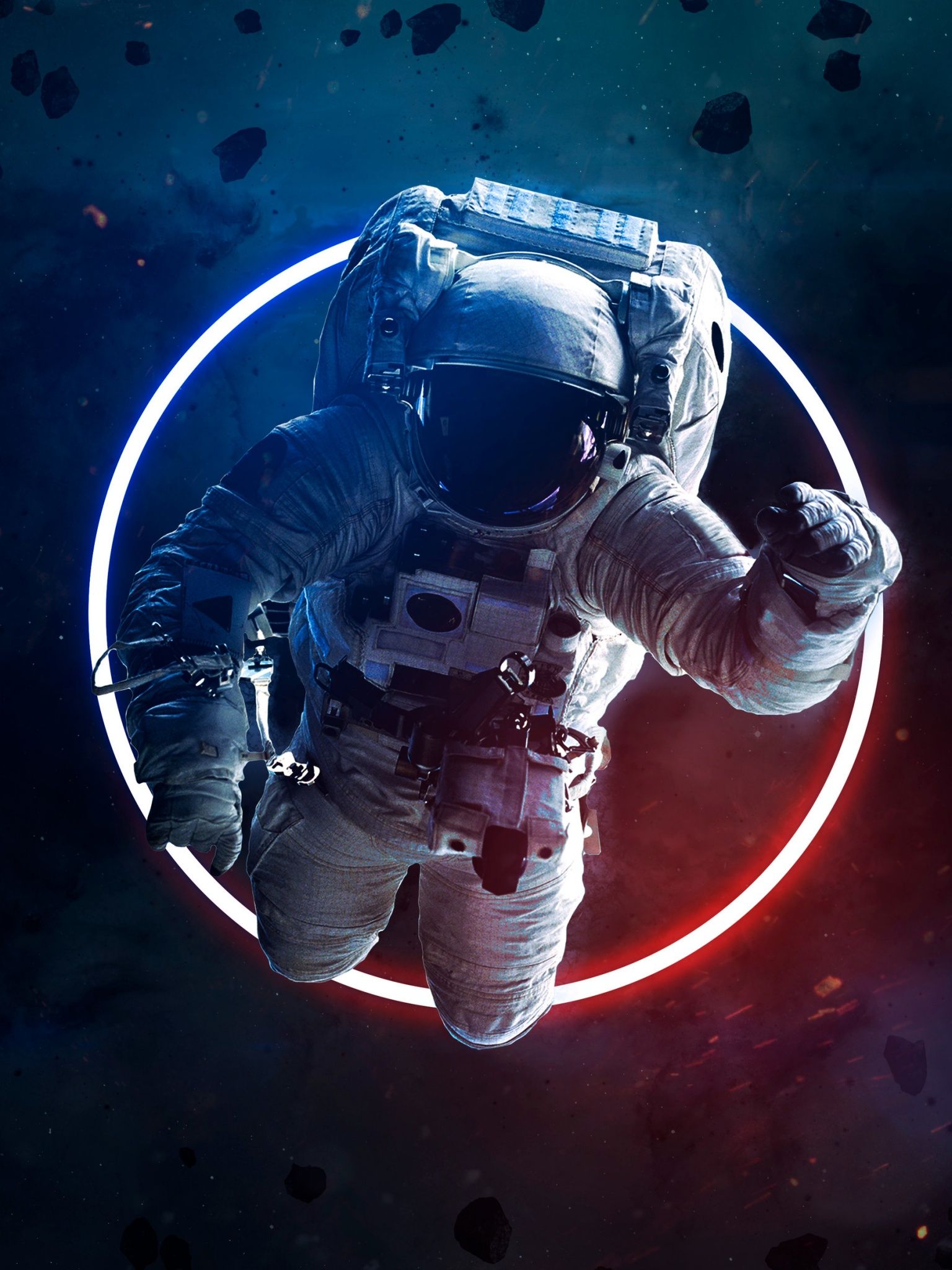 1536x2048 Astronaut 4k Mobile Wallpaper
