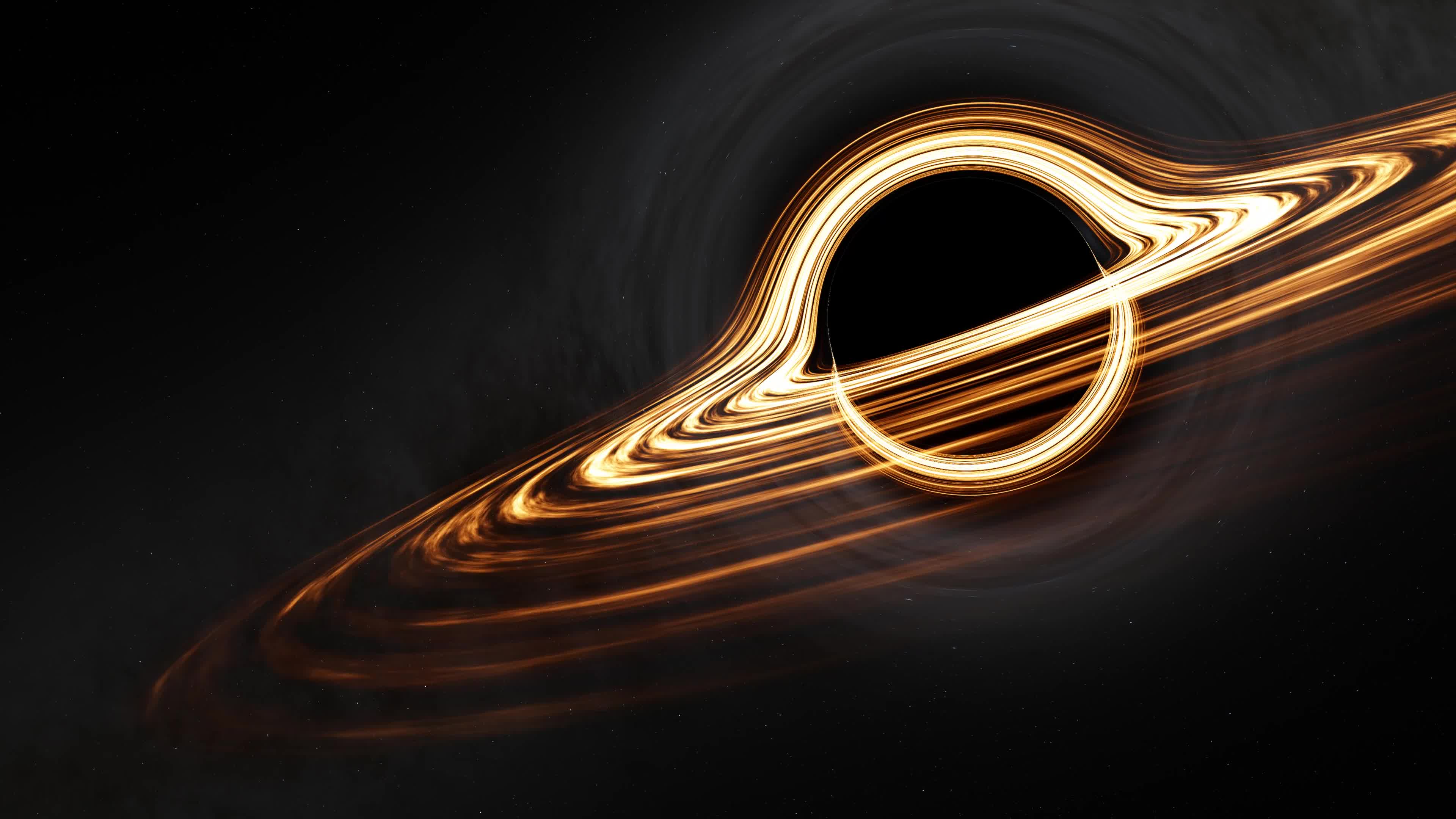 3840x2160 4k Interstellar Gargantua Live Live Wallpaper