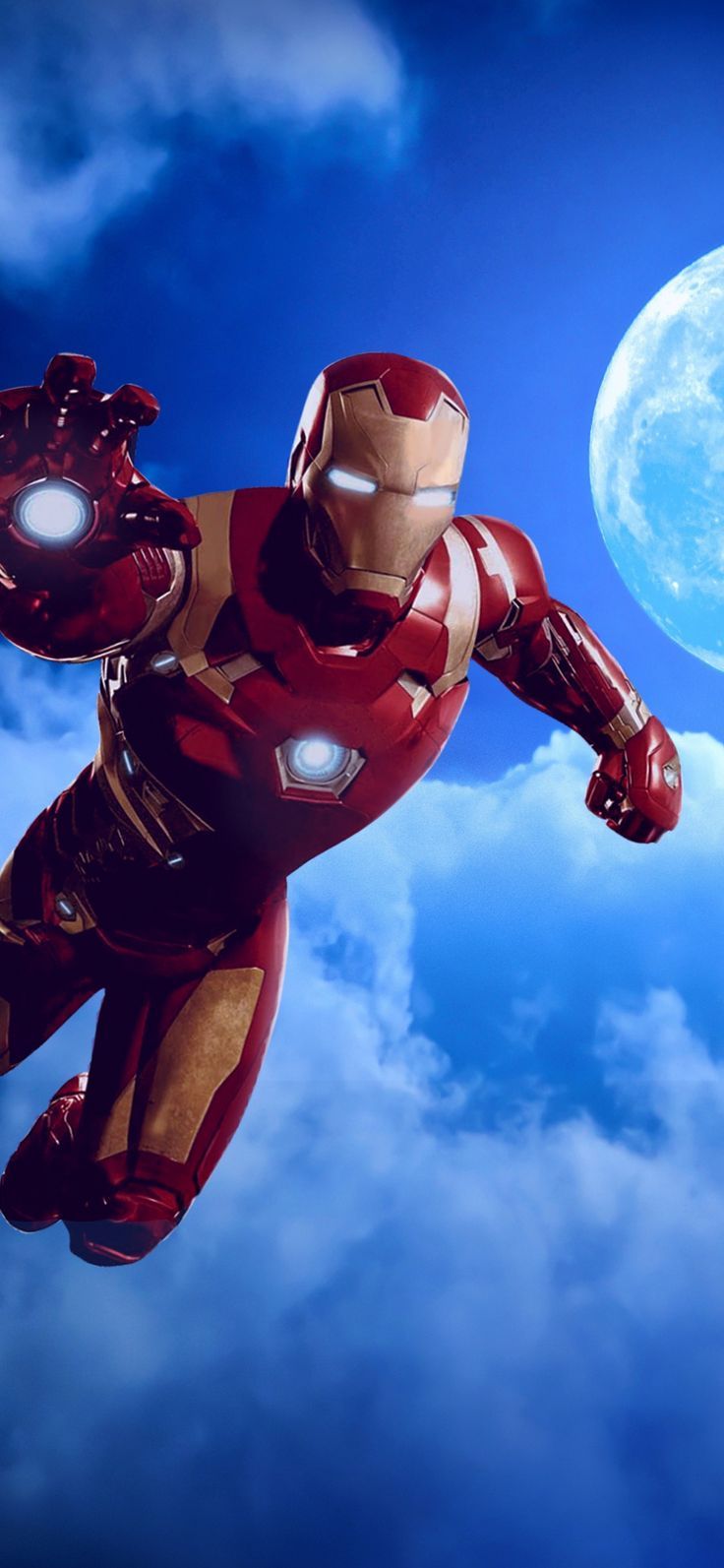 736x1593 Avengers: Age of Ultron, iron man, flight, clouds, 1125x2436 wallpaper