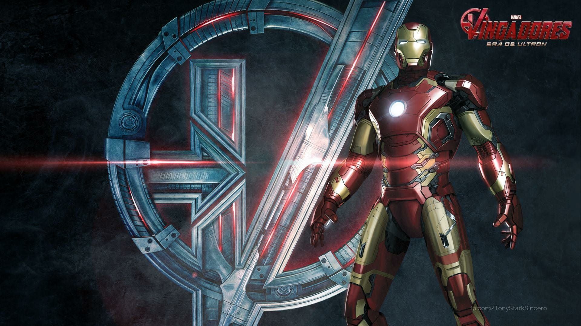 1920x1080 Iron Man Logo HD: Age of Ultron Wallpaper