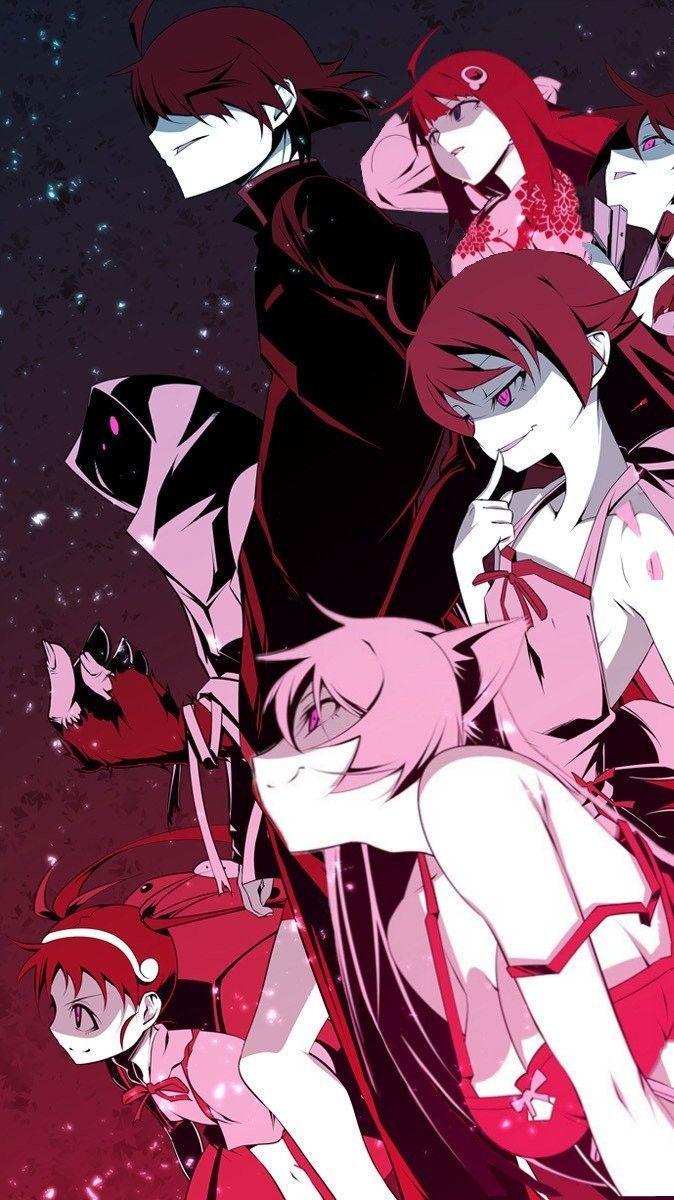 674x1200 Koyomi Araragi Wallpaper