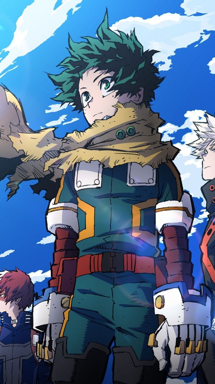 750x1334 My Hero Academia Wallpaper 4K, Anime series, Izuku Midoriya