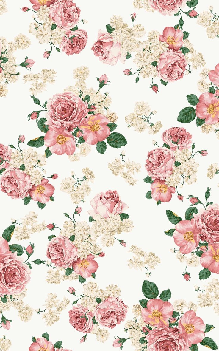 736x1177 FREE Vintage Floral Wallpaper in PSD