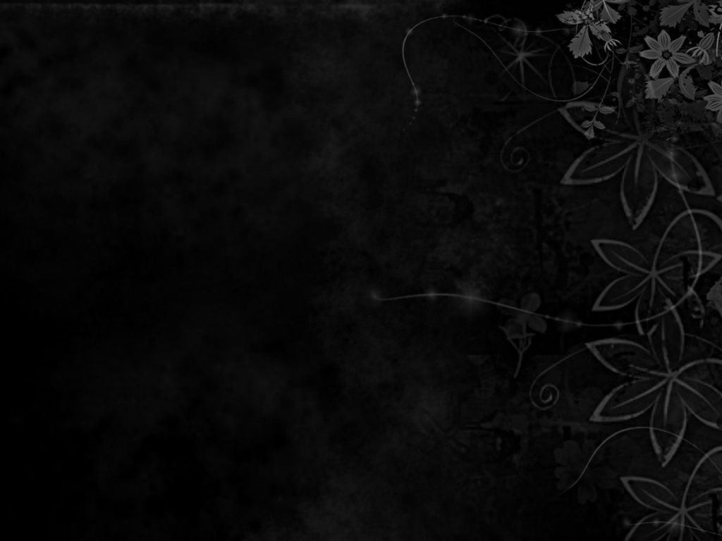 1024x768 Floral ornament on black wallpaper Desktop wallpaper 1024x768