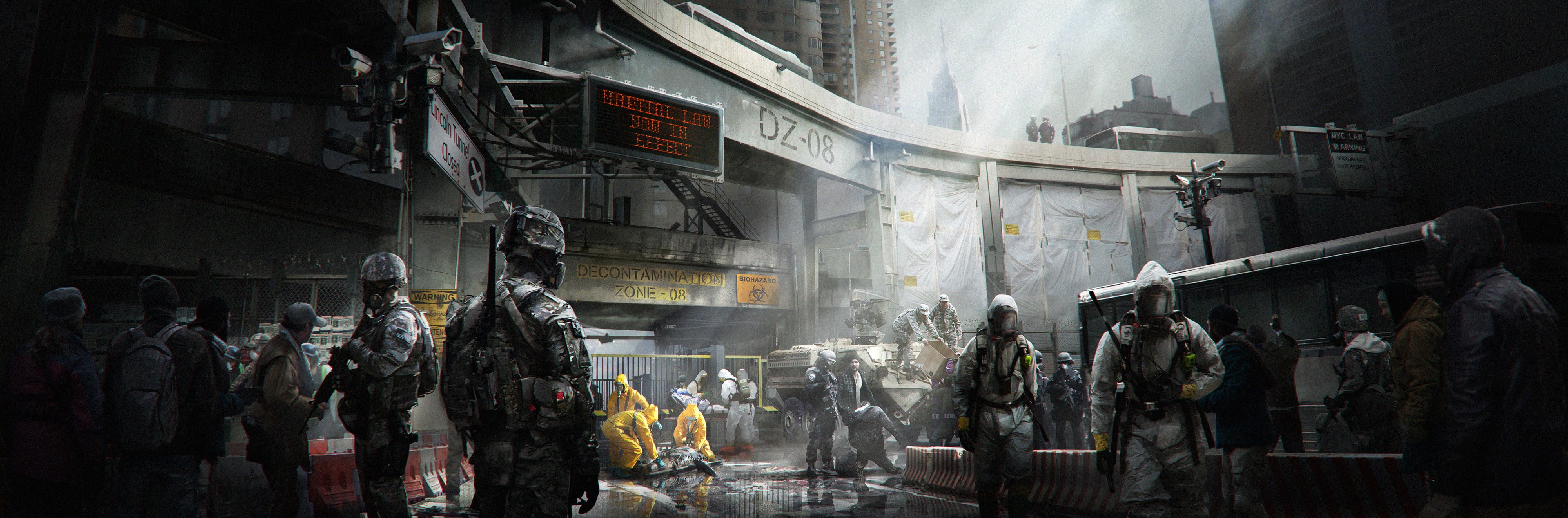 4000x1323 Call of Duty game, Tom Clancy's The Division, computer game, concept art HD wallpaper