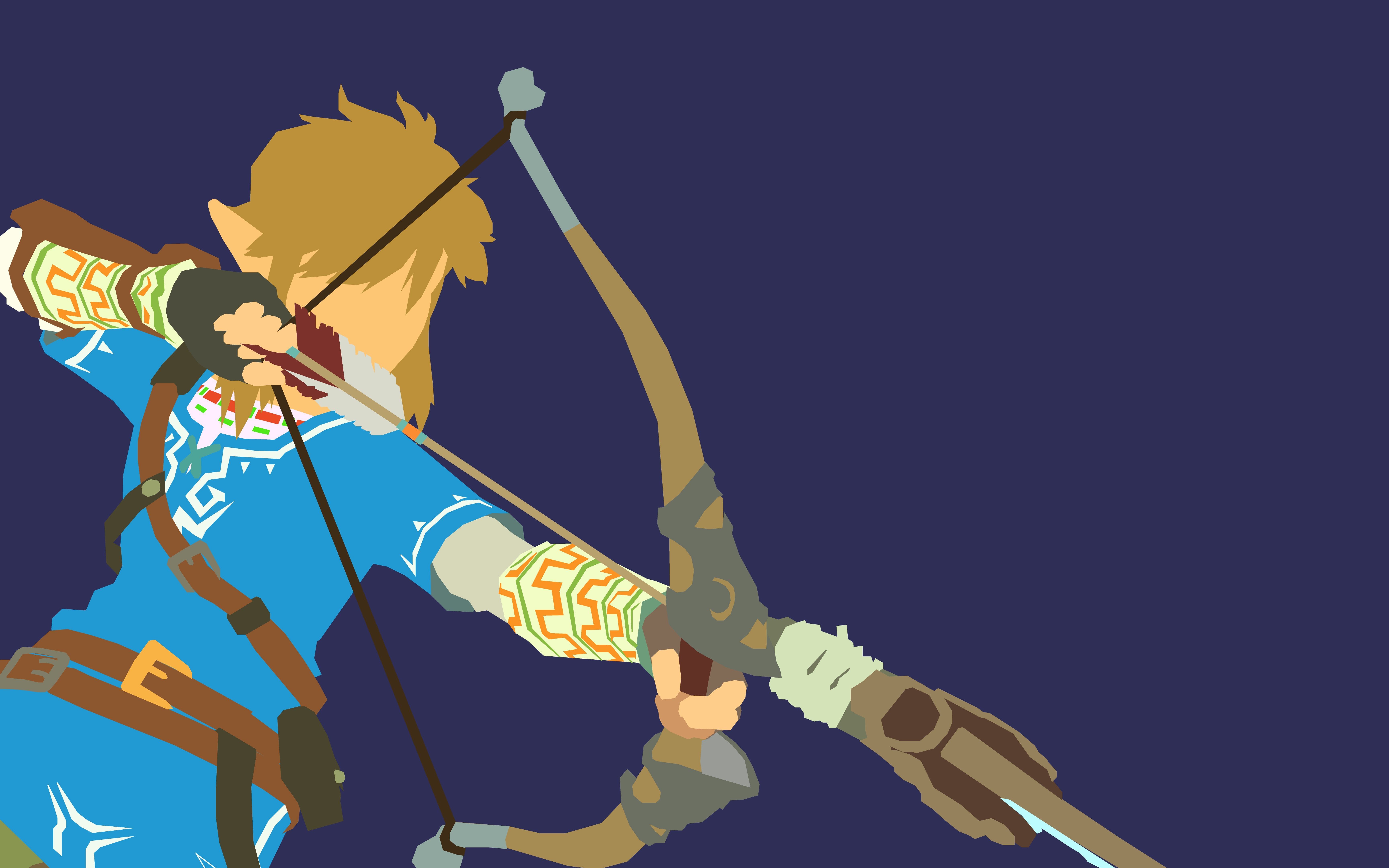 6912x4320 I Made Some 'minimalist' Link Wallpaper At An Absurdly High Resolution. Enjoy! : R Breath_of_the_Wild