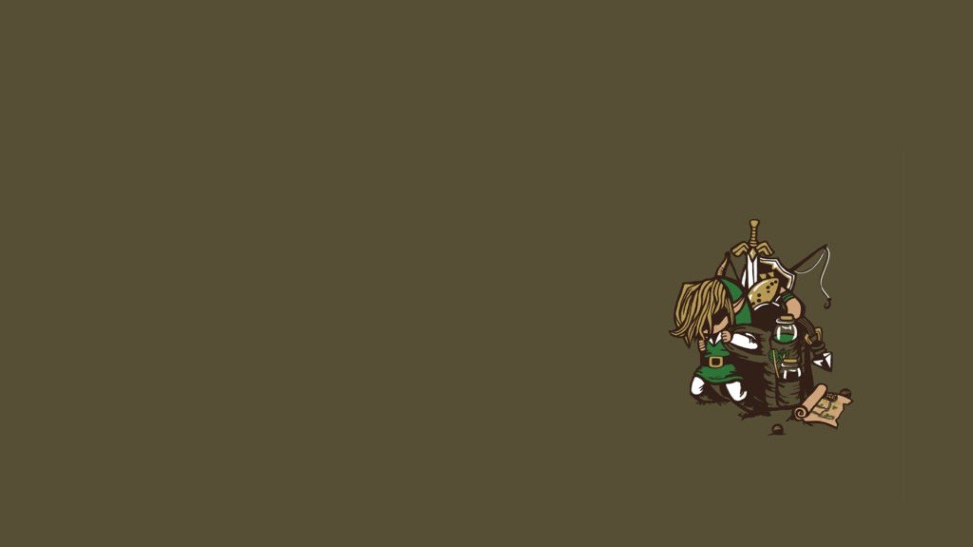 1920x1080 minimalism, The Legend of Zelda, Link Wallpaper HD / Desktop and Mobile Background