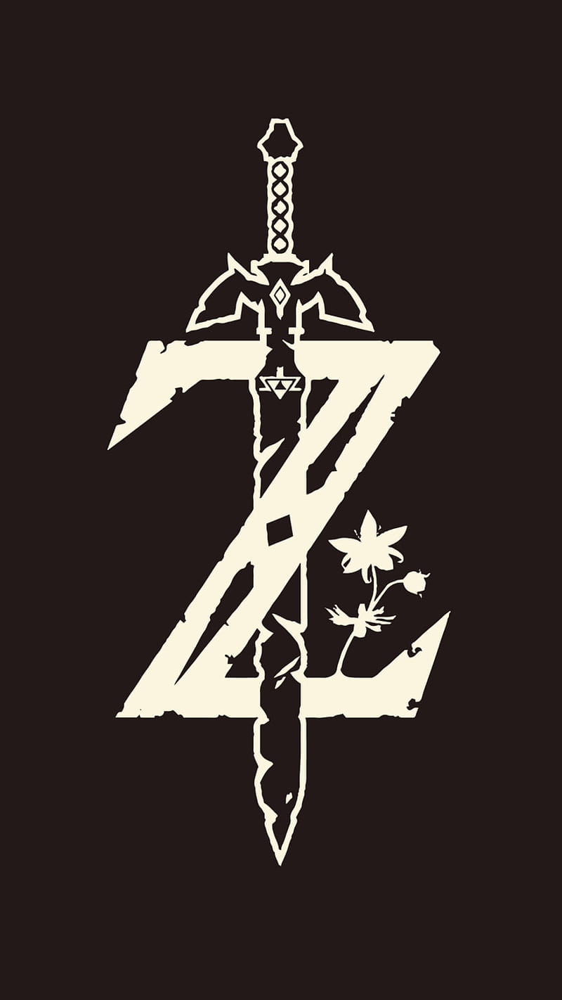 800x1422 LOZ Minimalist, legend of zelda, link, nintendo, symbol, zelda, HD phone wallpaper