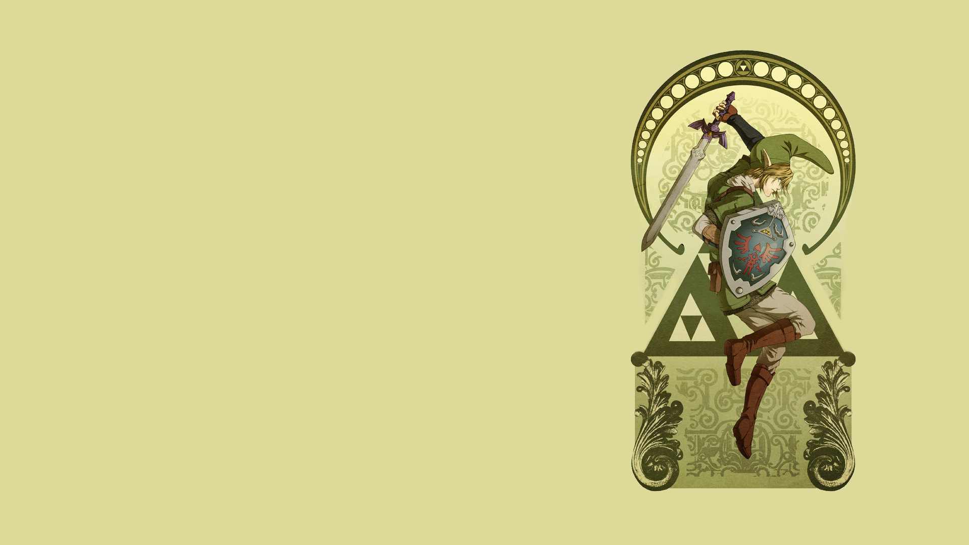 1920x1080 Minimalist Zelda Wallpaper
