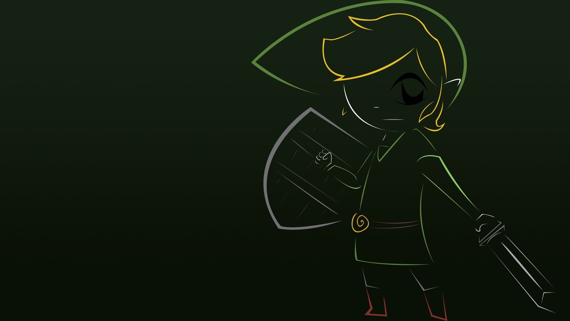 1920x1080 Legend of Zelda: Phantom Hourglass HD Link Wallpaper