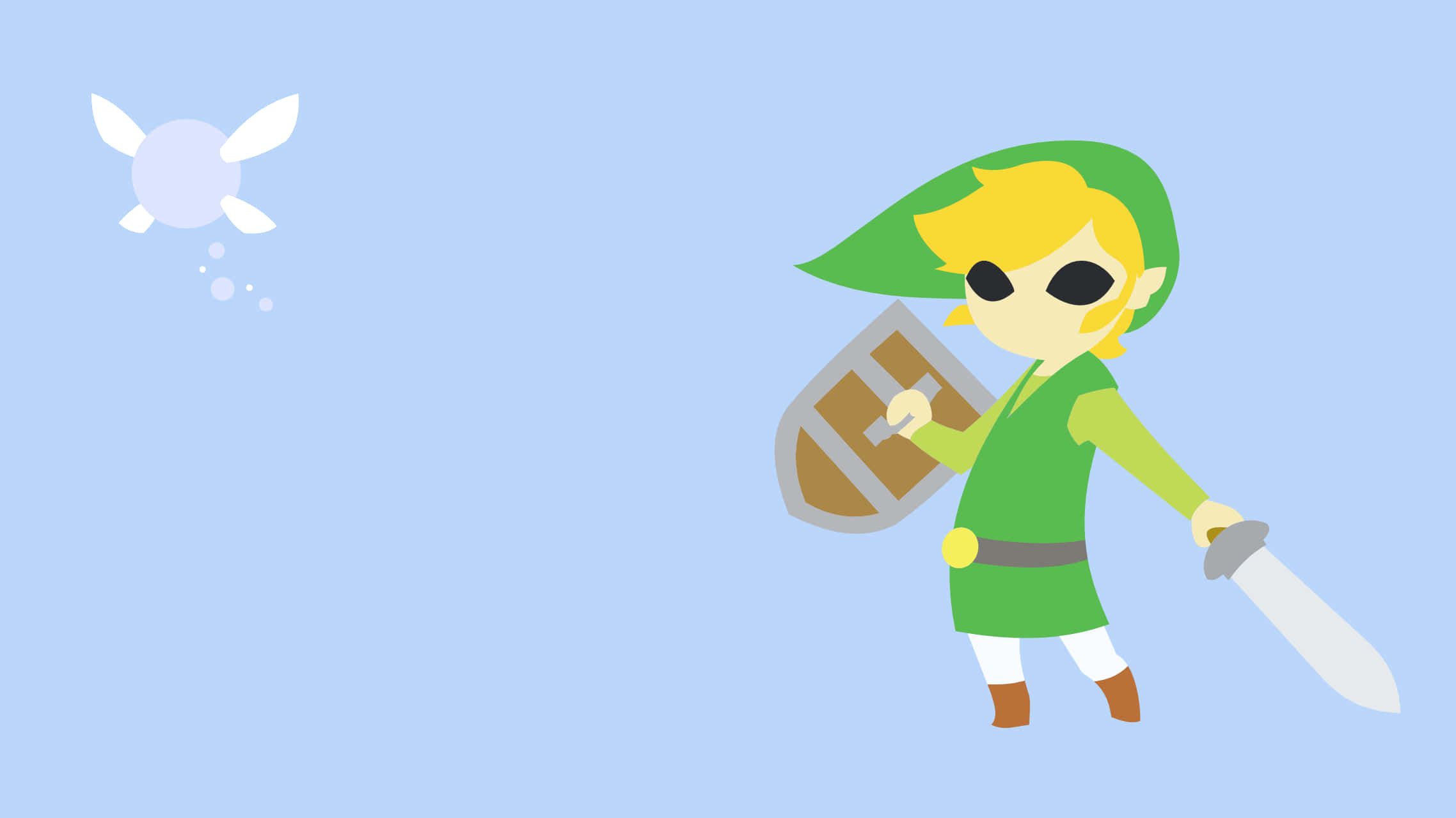 2276x1280 Download Toon Link Vector Art Wallpaper