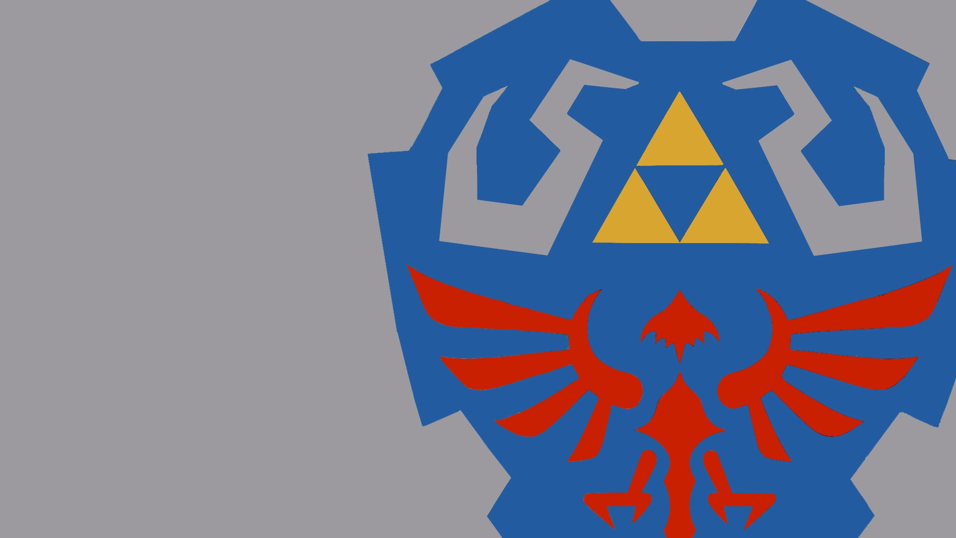 1920x1080 Legend of Zelda shield artwork, Triforce, Hylian Shield, video games, The Legend of Zelda HD wallpaper