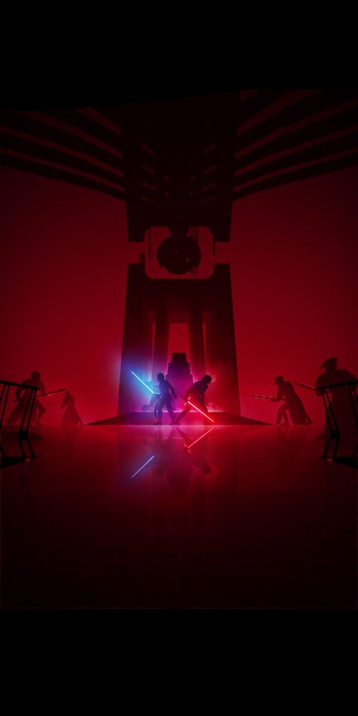 720x1440 Star Wars Lightsaber Fight Wallpaper