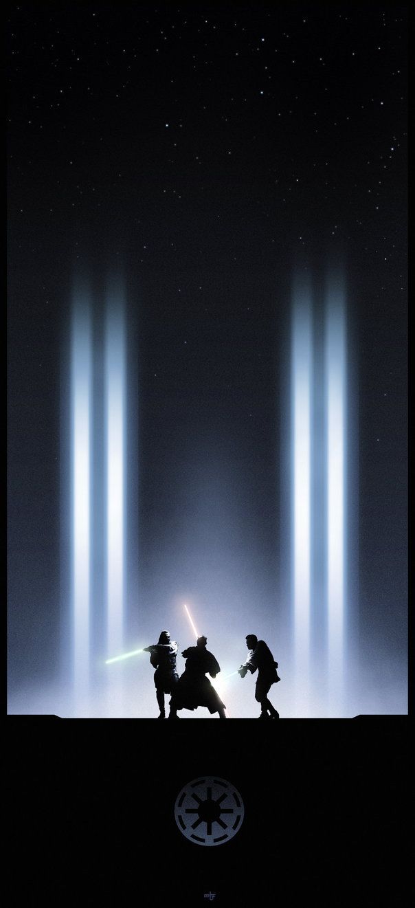 604x1321 This will be the first in a series of Star Wars posters featuring the iconic lightsaber duels from each film. Photohop CS5
