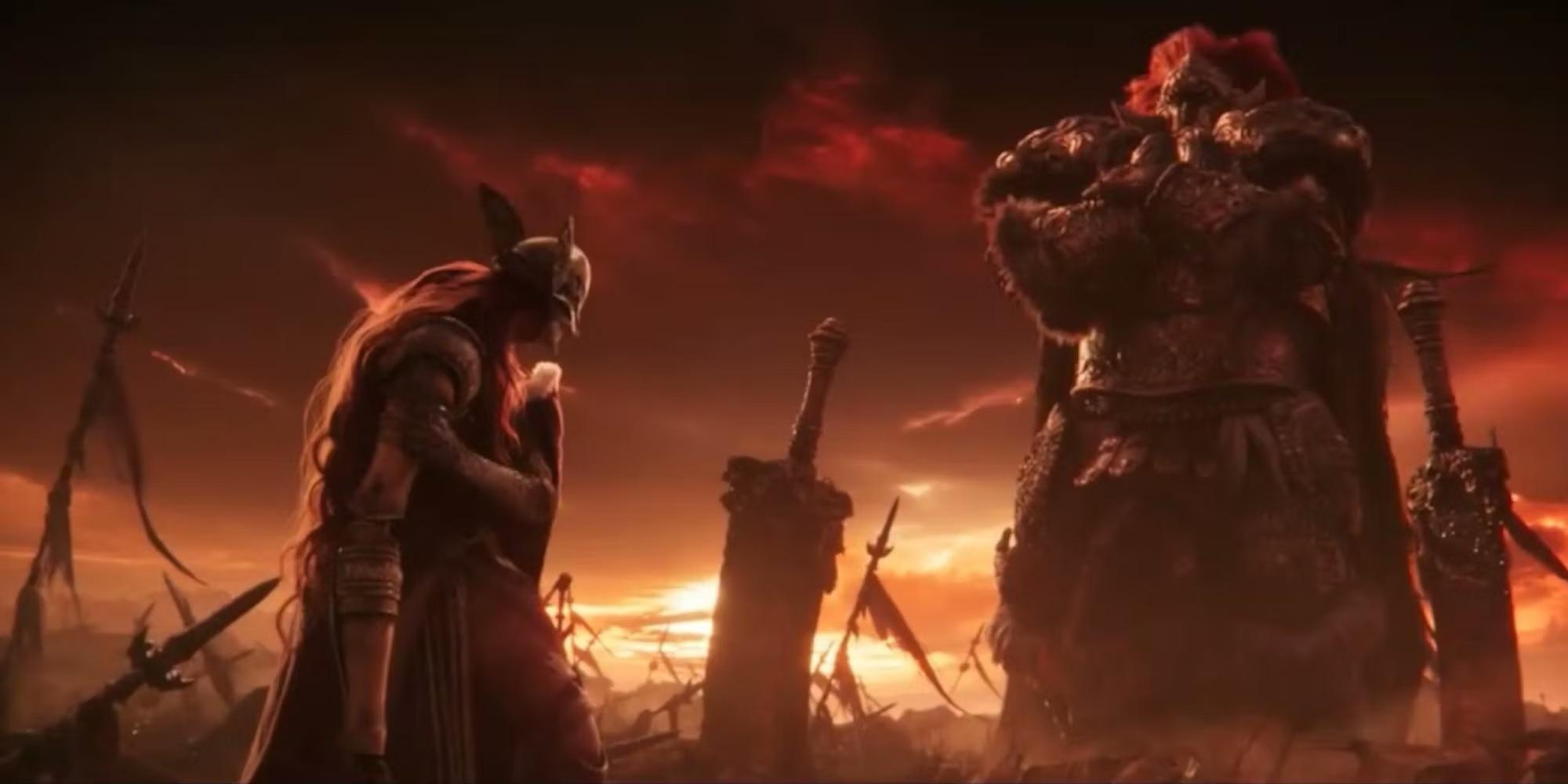 2000x1000 Where Radahn's battle with Malenia takes place shows Radahn might not have been fully onboard with Miquella's Plan