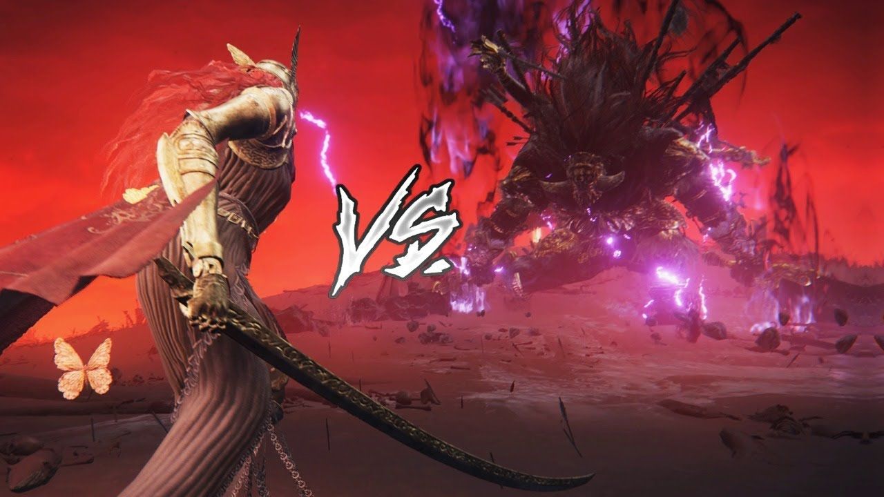 1280x720 Malenia, Blade of Miquella VS Starscourge Radahn (ELDEN RING Boss VS Boss)