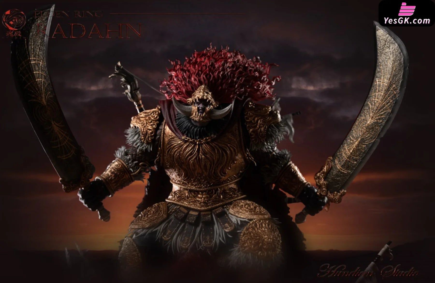 1800x1172 Elden Ring Starscourge Radahn VS Malenia Statue Studio [In Stock]