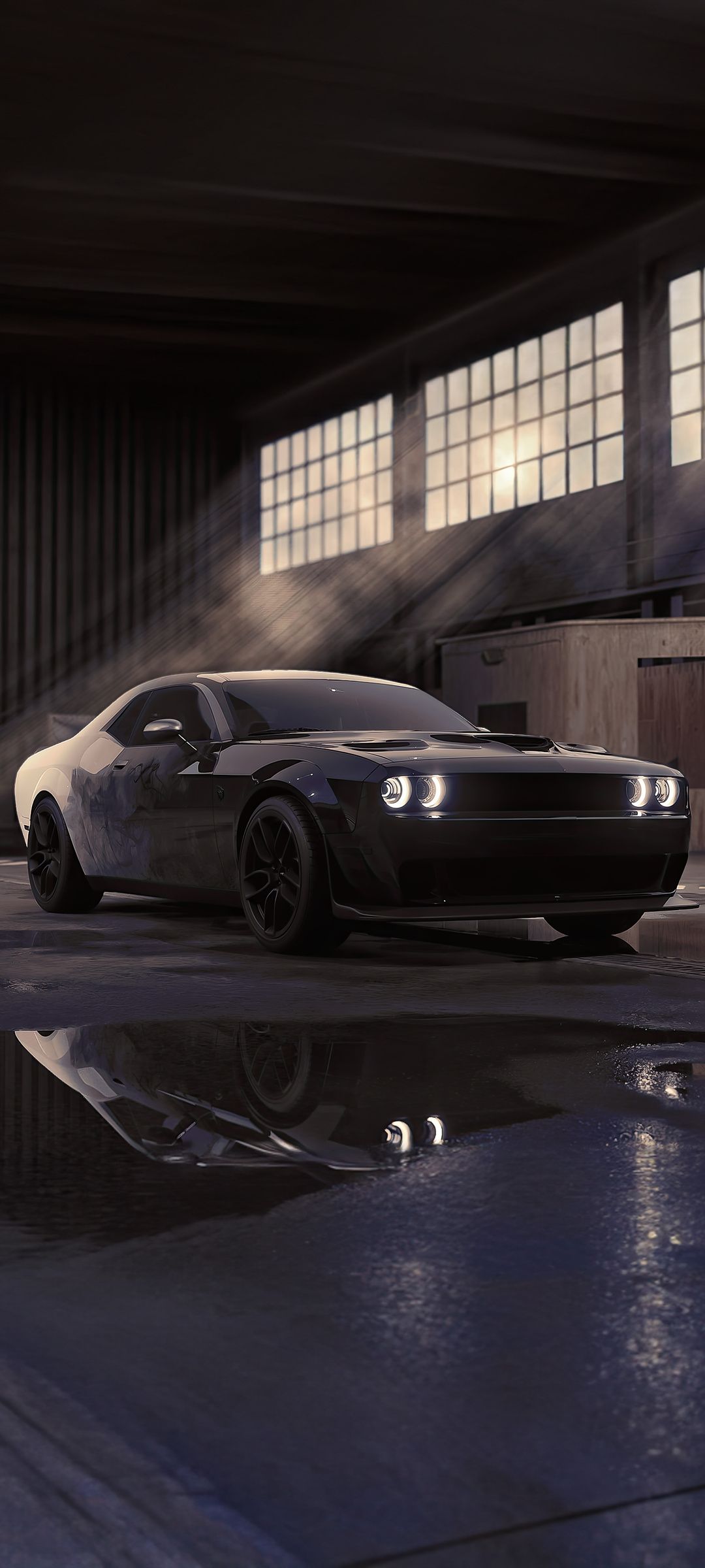 1080x2400 Matte Black Dodge Challenger 4k Google Pixel 7 , HD 4k Wallpaper , Image, Background, Photos and Picture
