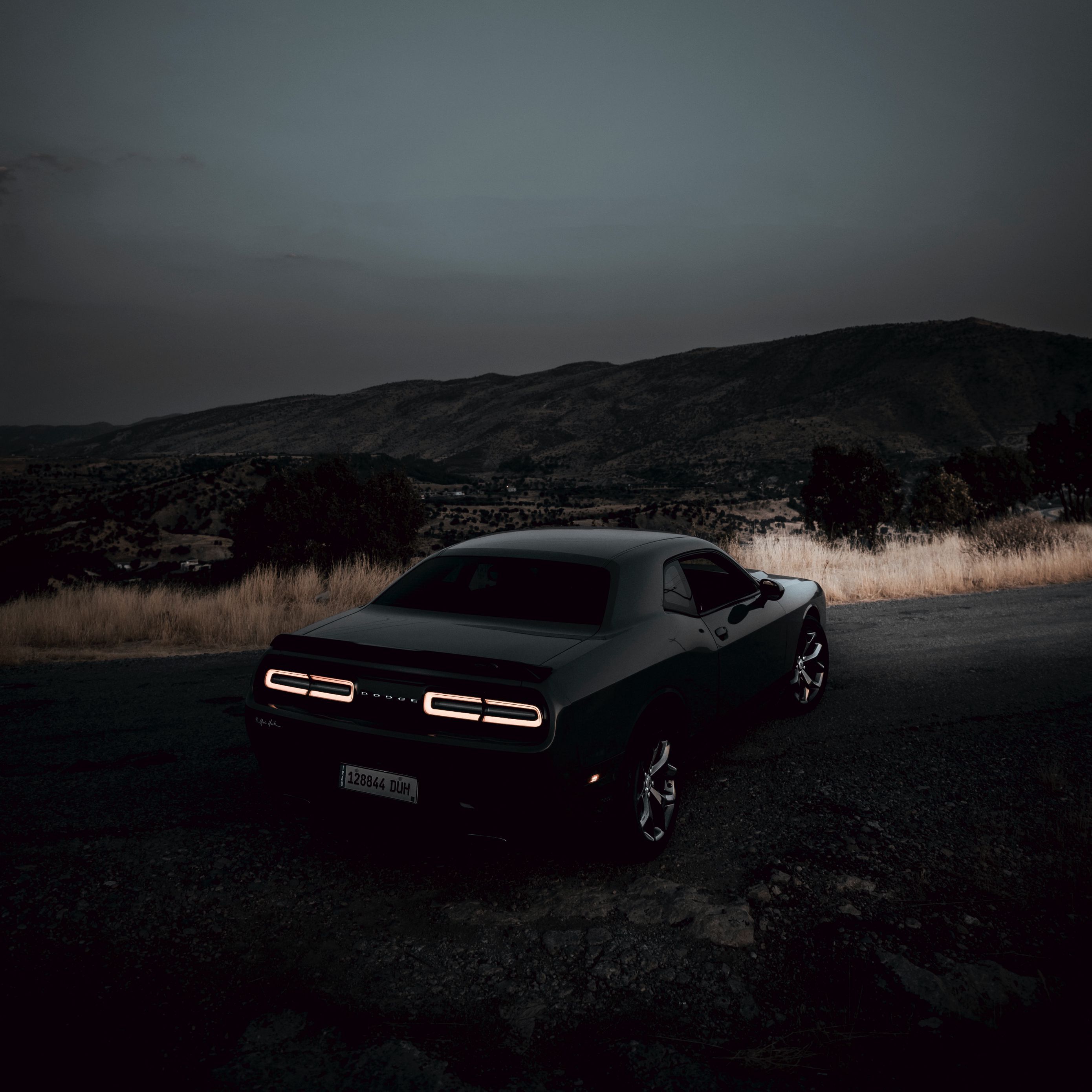 2780x2780 Download wallpaper 2780x2780 dodge challenger, dodge, car, black, tailights, night ipad air, ipad air ipad ipad ipad mini ipad mini ipad mini ipad pro 9.7 for parallax HD background