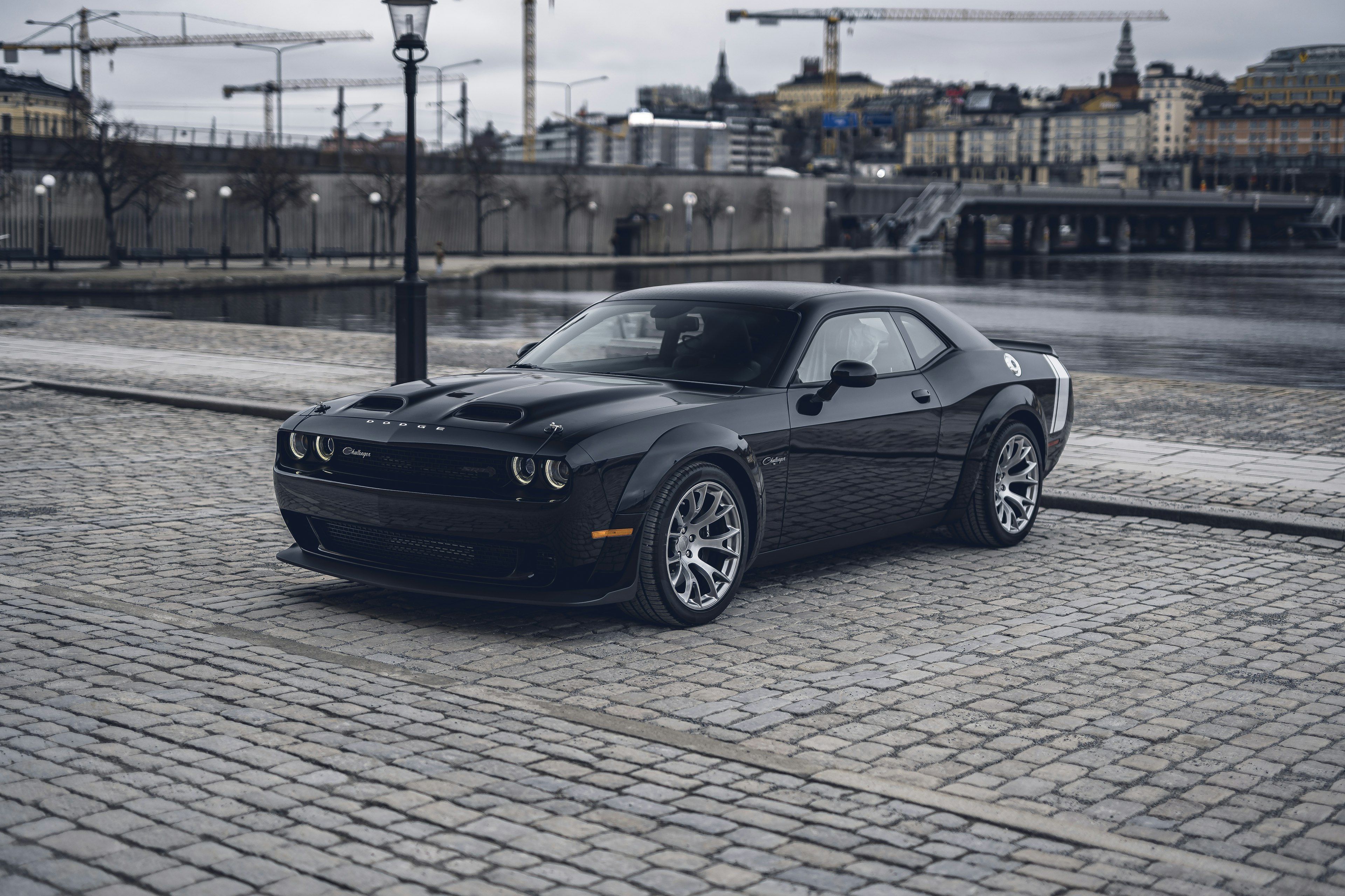 3840x2560 Dodge Challenger Black Ghost KM Q by Auction in Stockholm, Europe, Sweden
