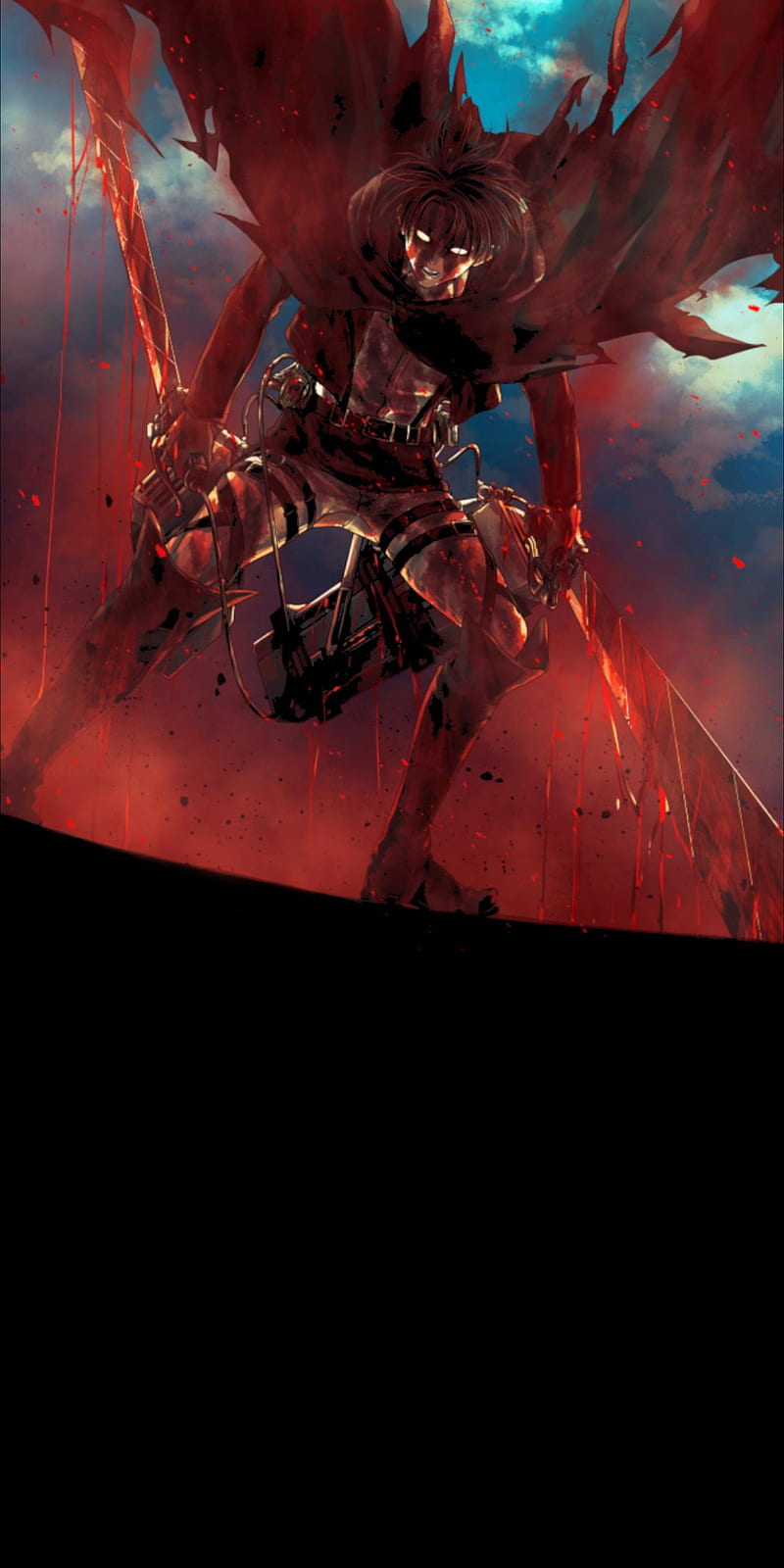800x1600 Captain Levi, fictional character, art, HD phone wallpaper