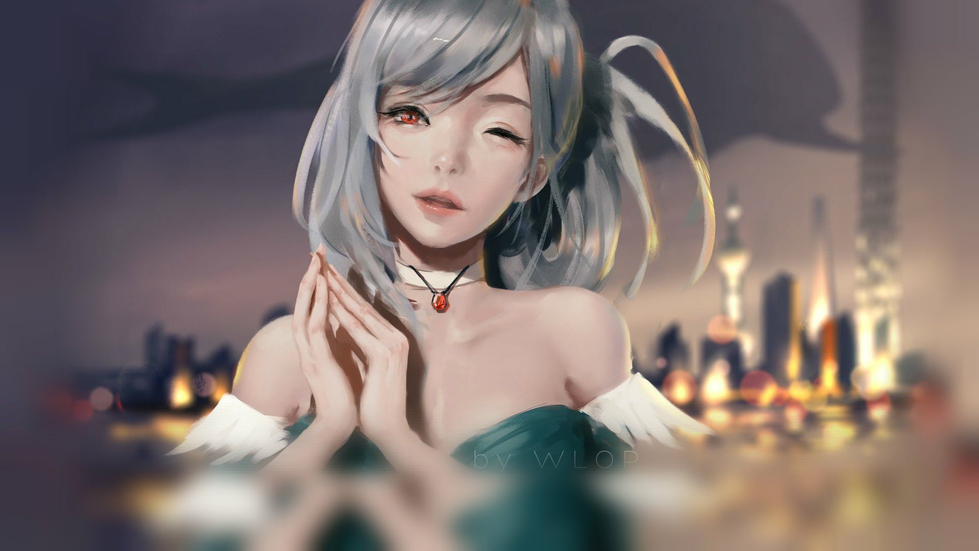 1920x1080 Elegant Anime Girl HD Wallpaper