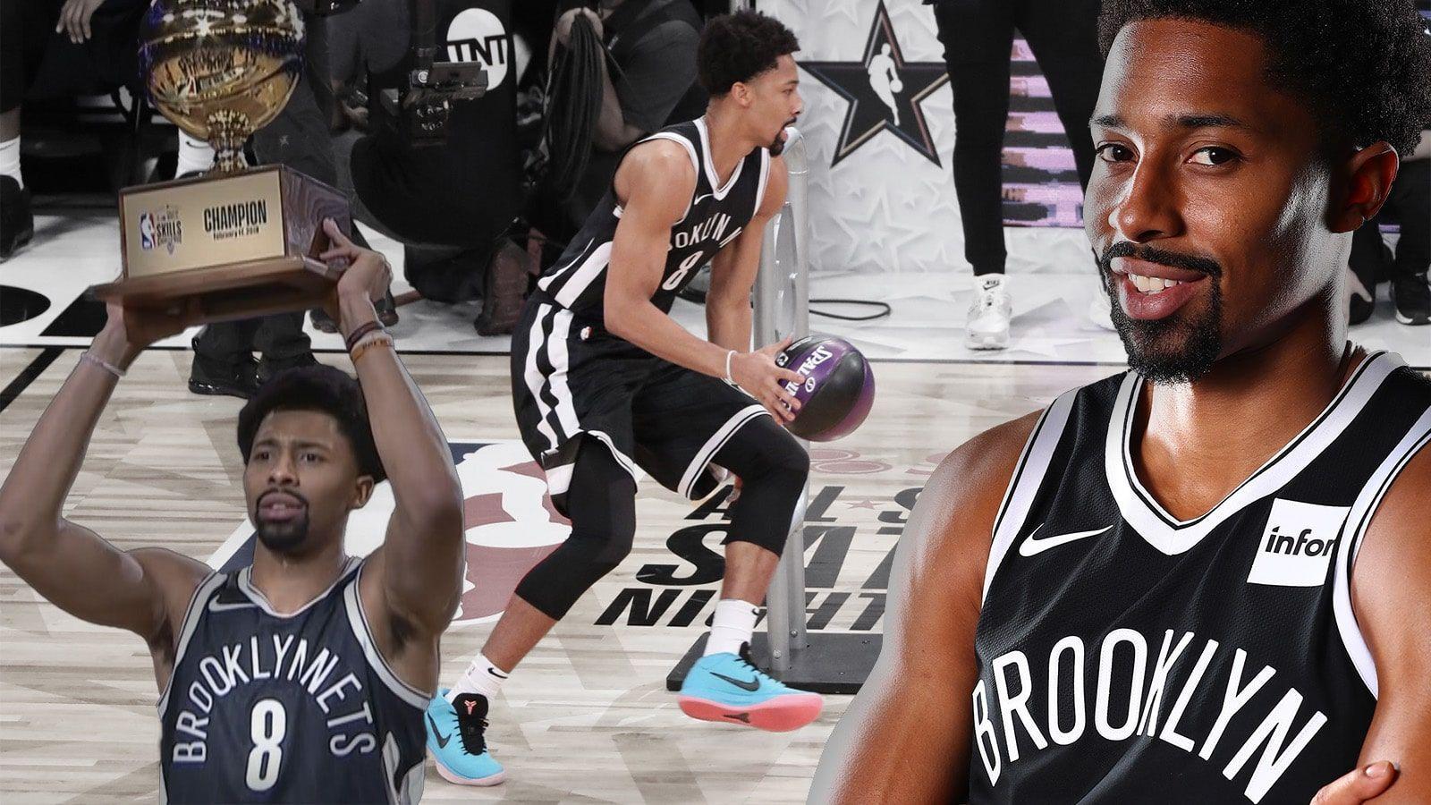 1600x900 Brooklyn Nets point guard Spencer Dinwiddie wins it for the guards as he takes home the NBA Skills Competition to the Big App. Brooklyn nets, Competition, Spencer