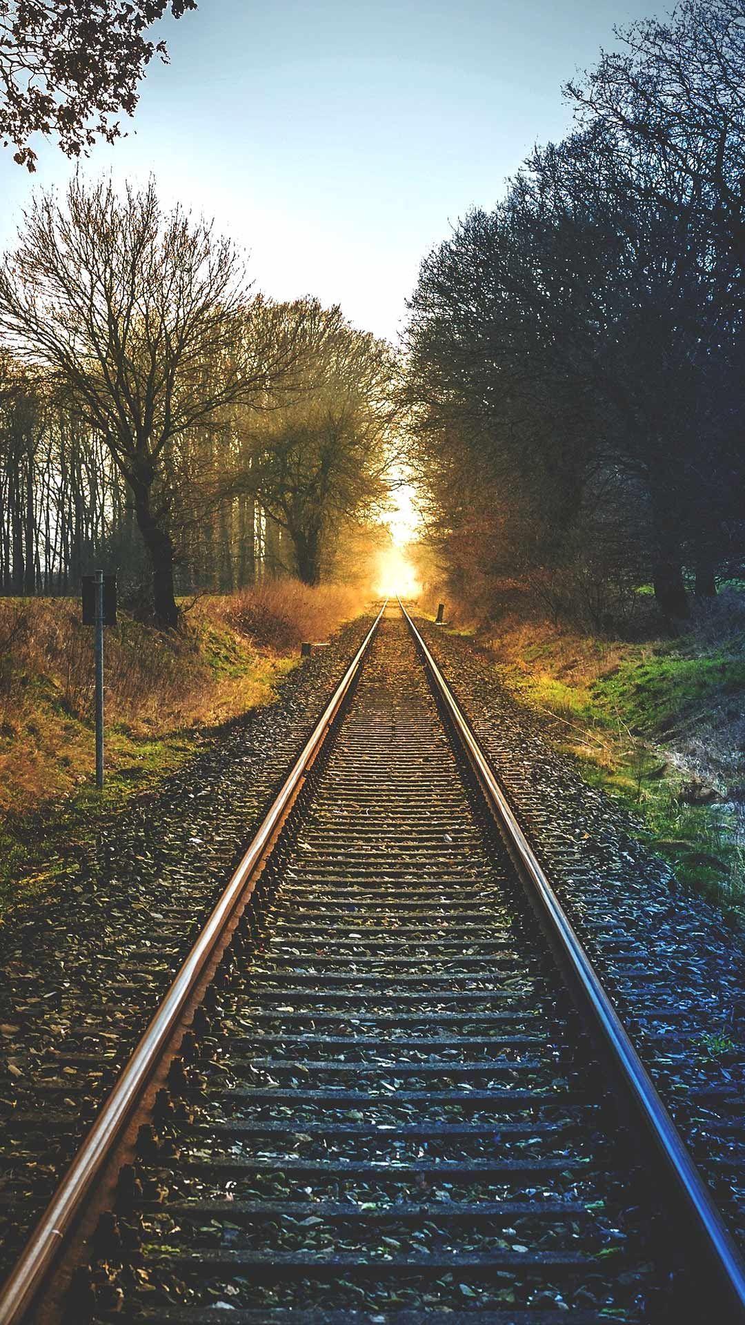 1080x1920 Train track travel wallpaper full HD phone background for iPhone & android lock screen. Travel wallpaper, Track travels, Train tracks