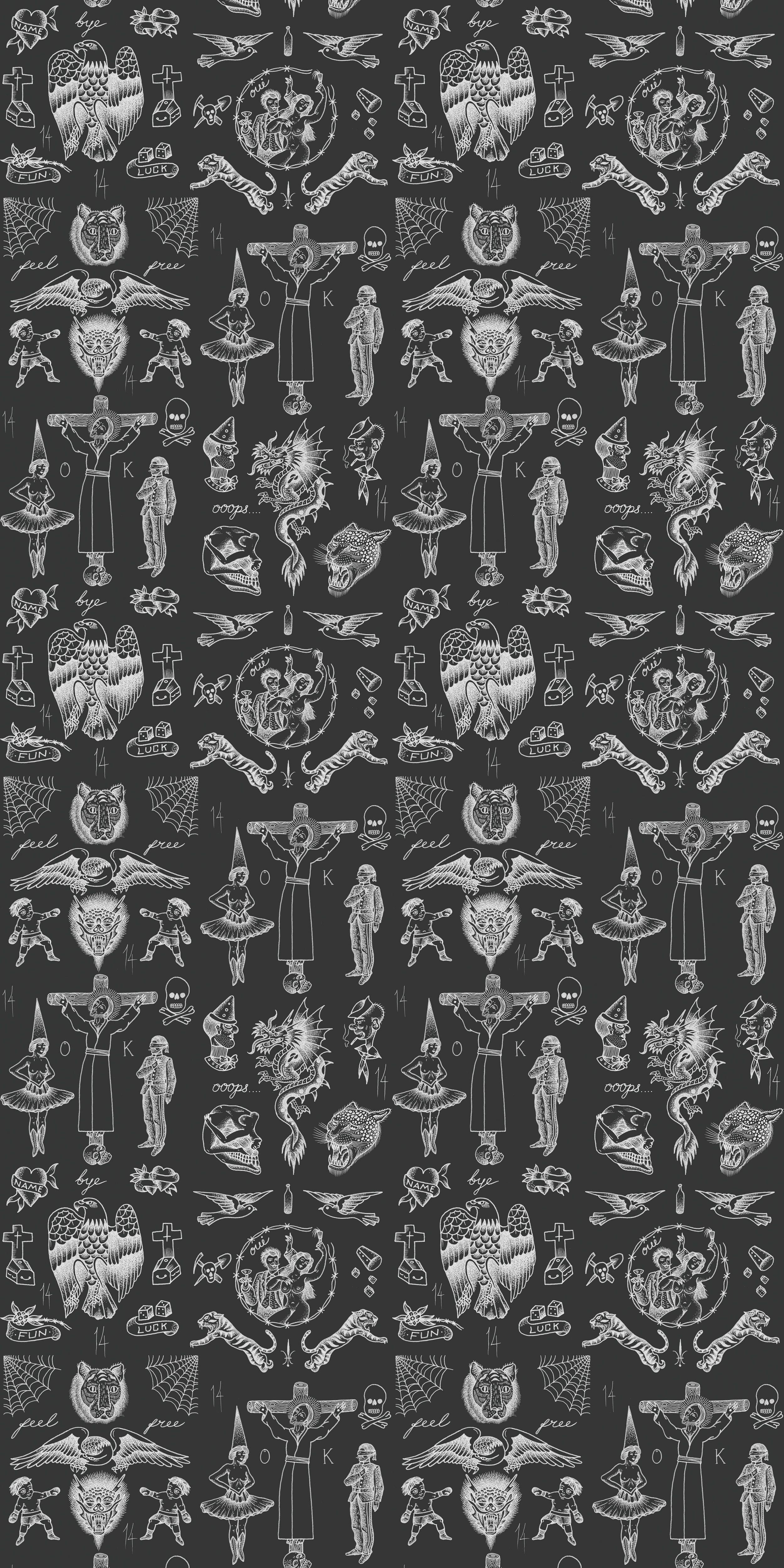 2500x5000 Traditional Tattoo Wallpaper