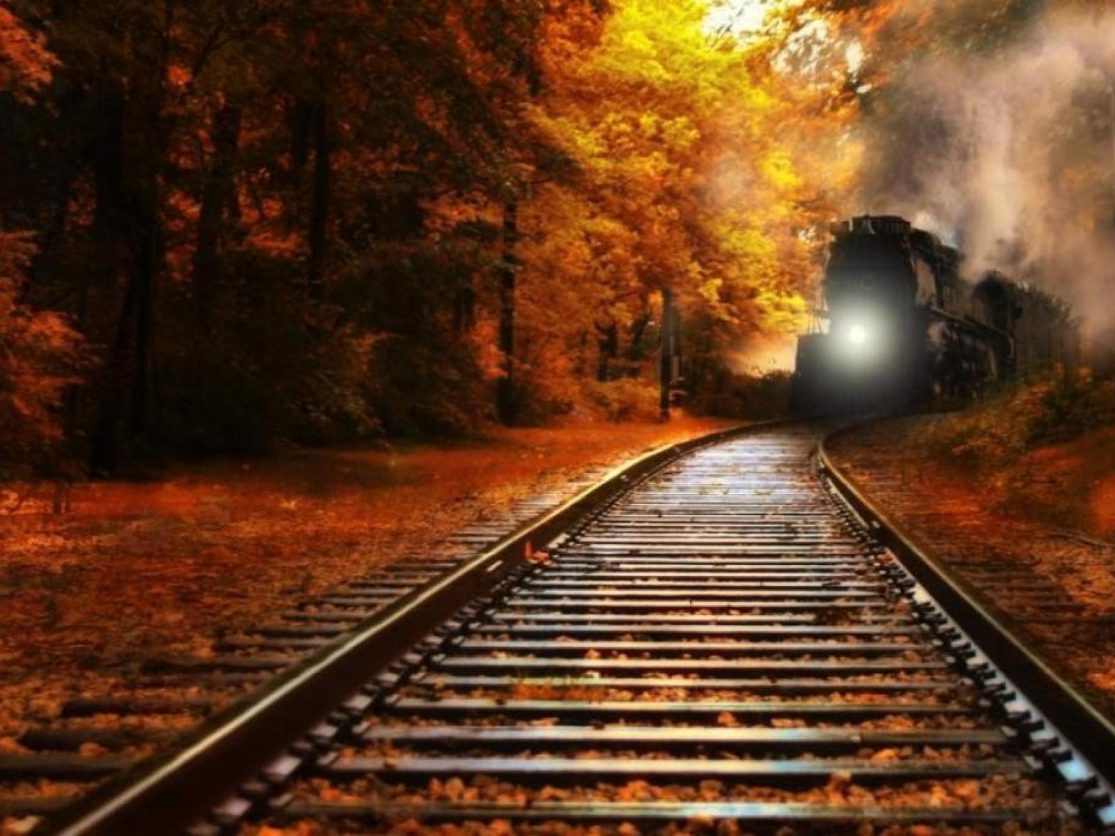 1600x1200 Railway Track Wallpaper