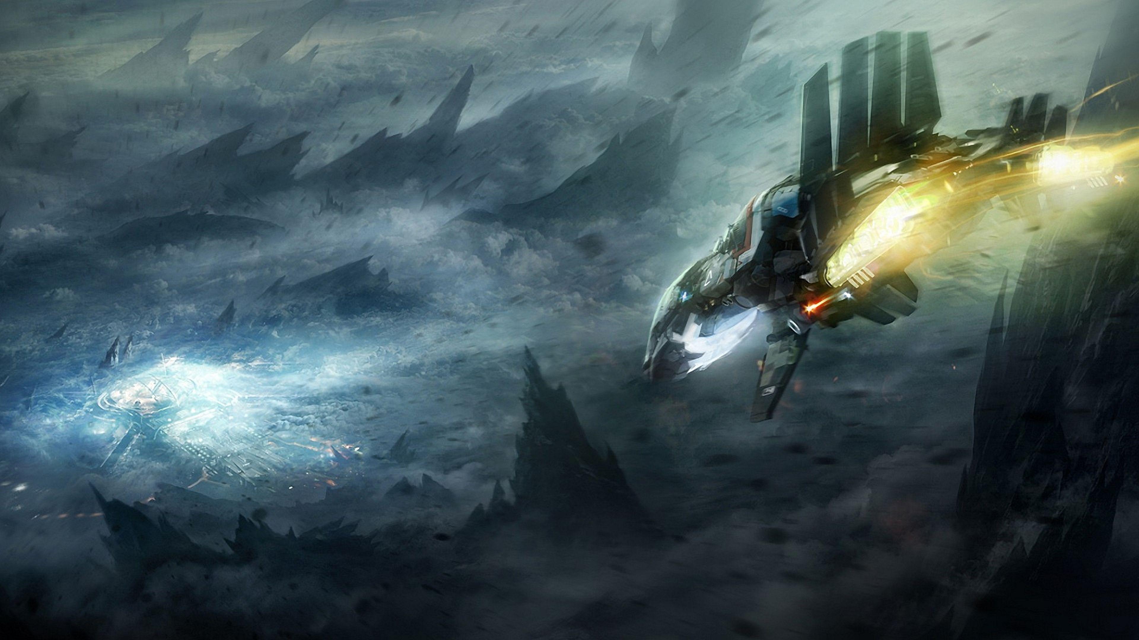 3840x2160 Spaceship 4k Ultra HD Wallpaper and Background Imagex2160