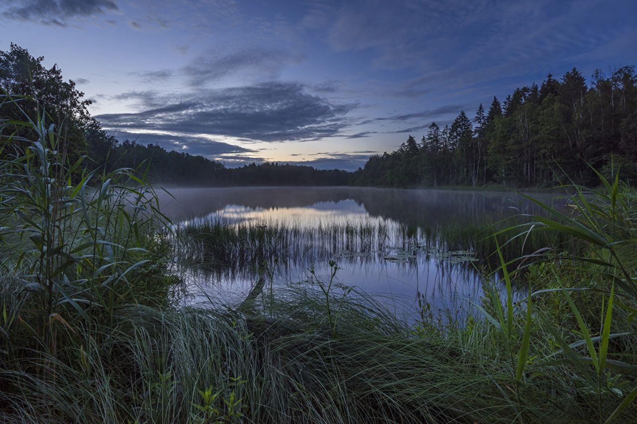 1280x853 Desktop Wallpaper Norway Strengsdalsvannet Nature Lake Evening