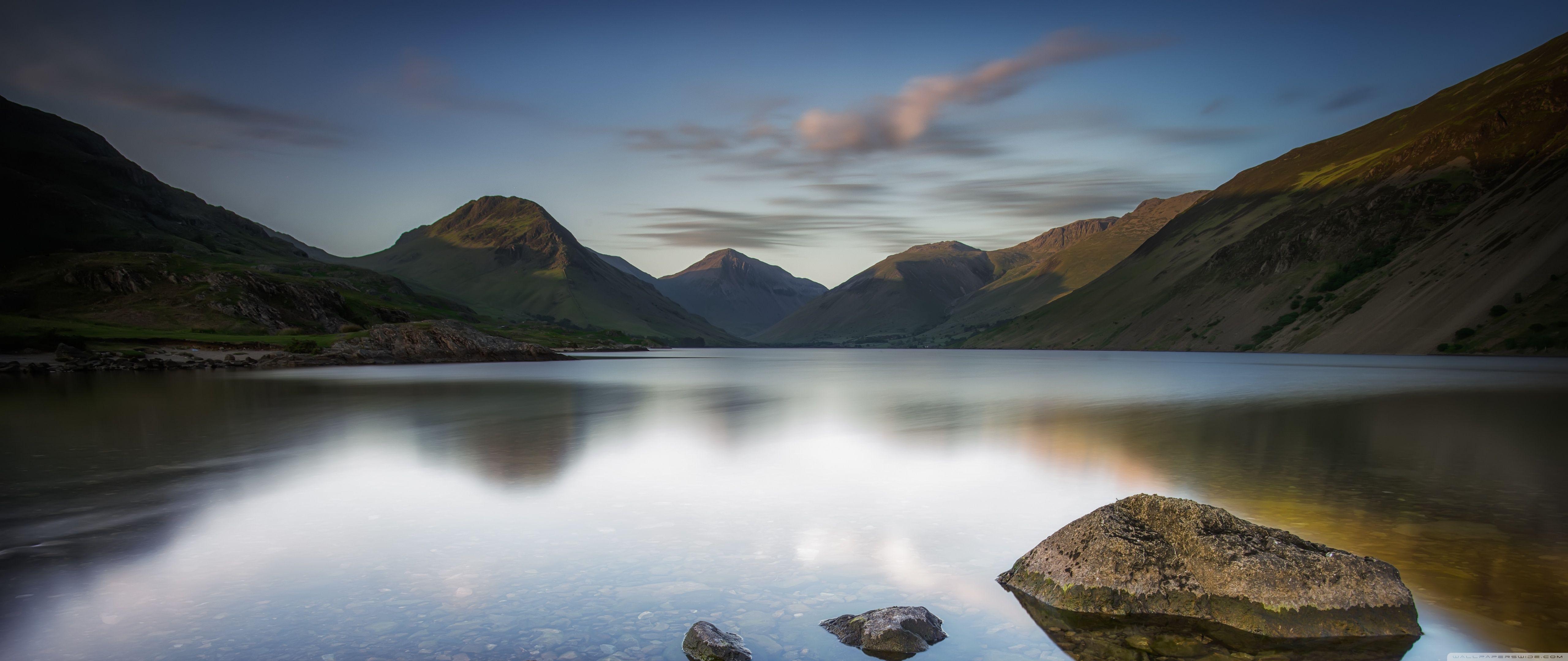 5120x2160 Wastwater Lake, Wasdale, Evening, Lake District National Park, England Ultra HD Desktop Background Wallpaper for 4K UHD TV : Widescreen & UltraWide Desktop & Laptop : Multi Display, Dual Monitor : Tablet