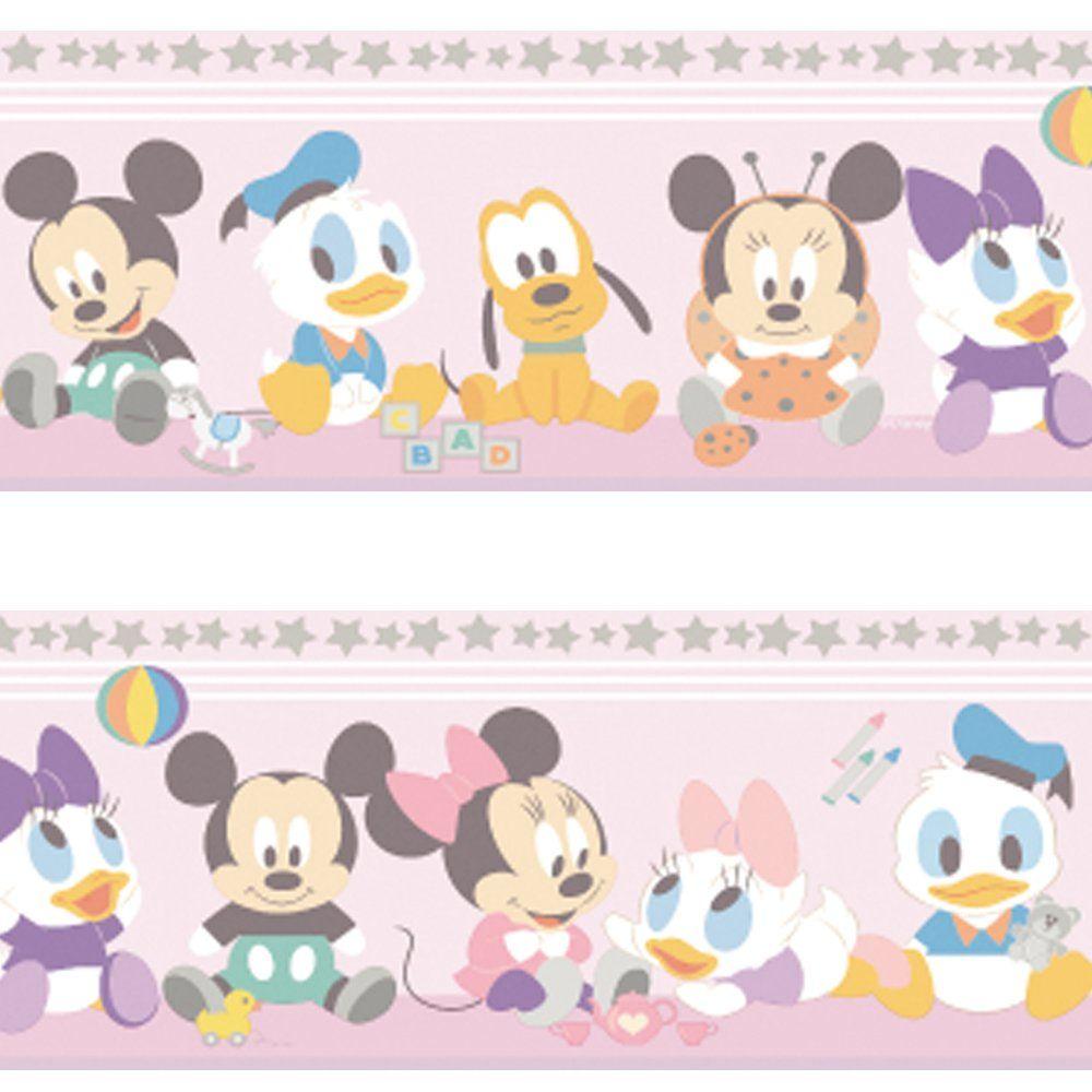 1000x1000 Official Disney Baby Mickey Minnie Mouse Childrens Nursery Wallpaper Border MK3500 2. I Want Wallpaper