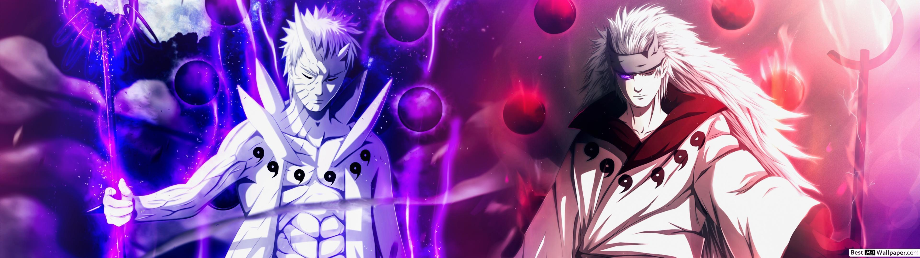 3840x1080 Madara And Obito Wallpaper