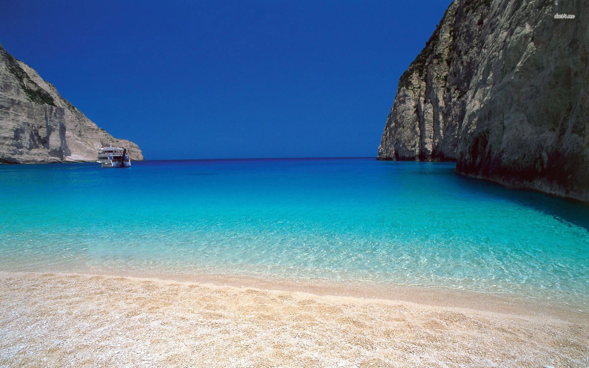 1920x1200 Greece Beach Wallpaper