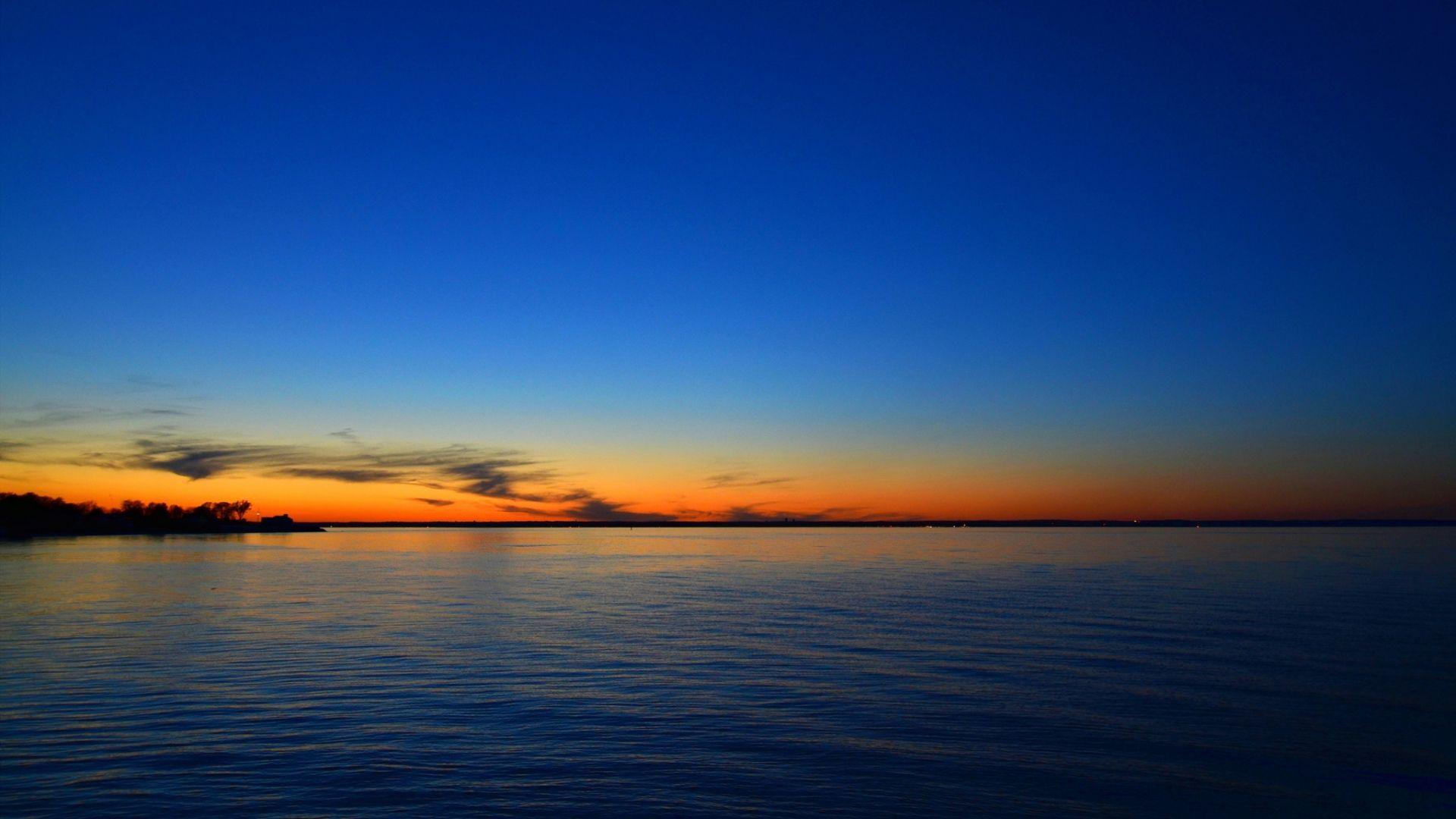 1920x1080 Full HD Wallpaper mediterranean sea calm skyline, Desktop Background HD 1080p