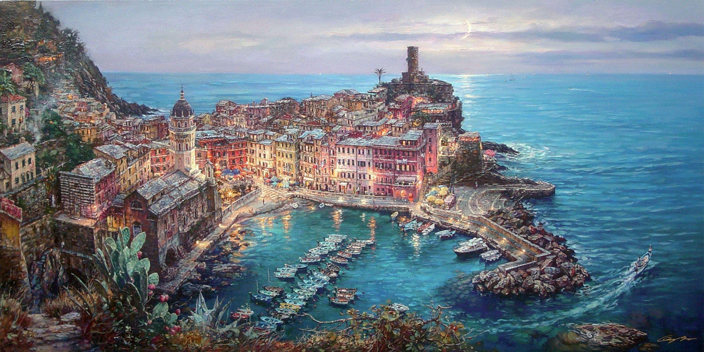 2236x1118 Mediterranean Wallpaper