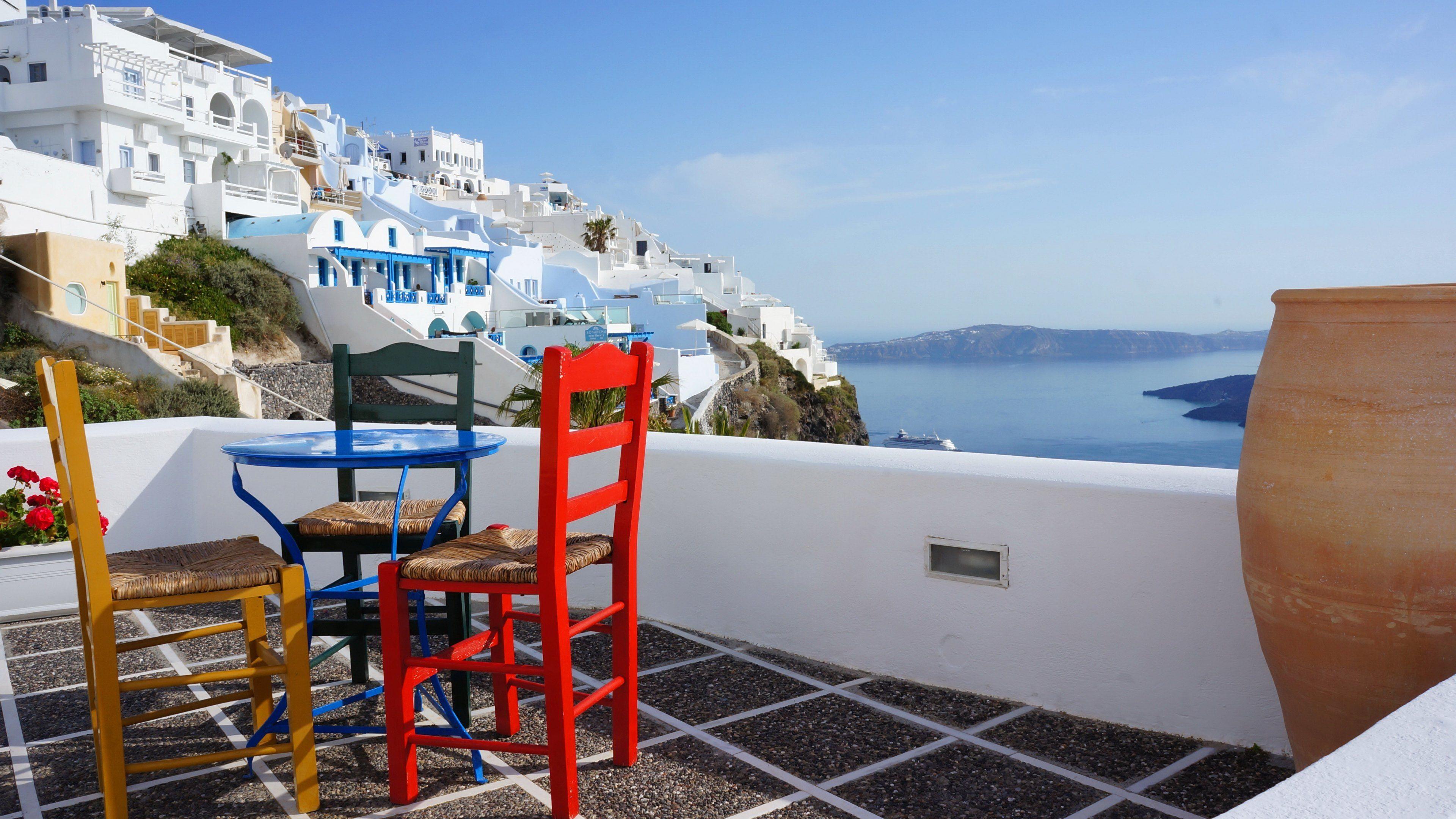 3840x2160 Mediterranean View Wallpaper