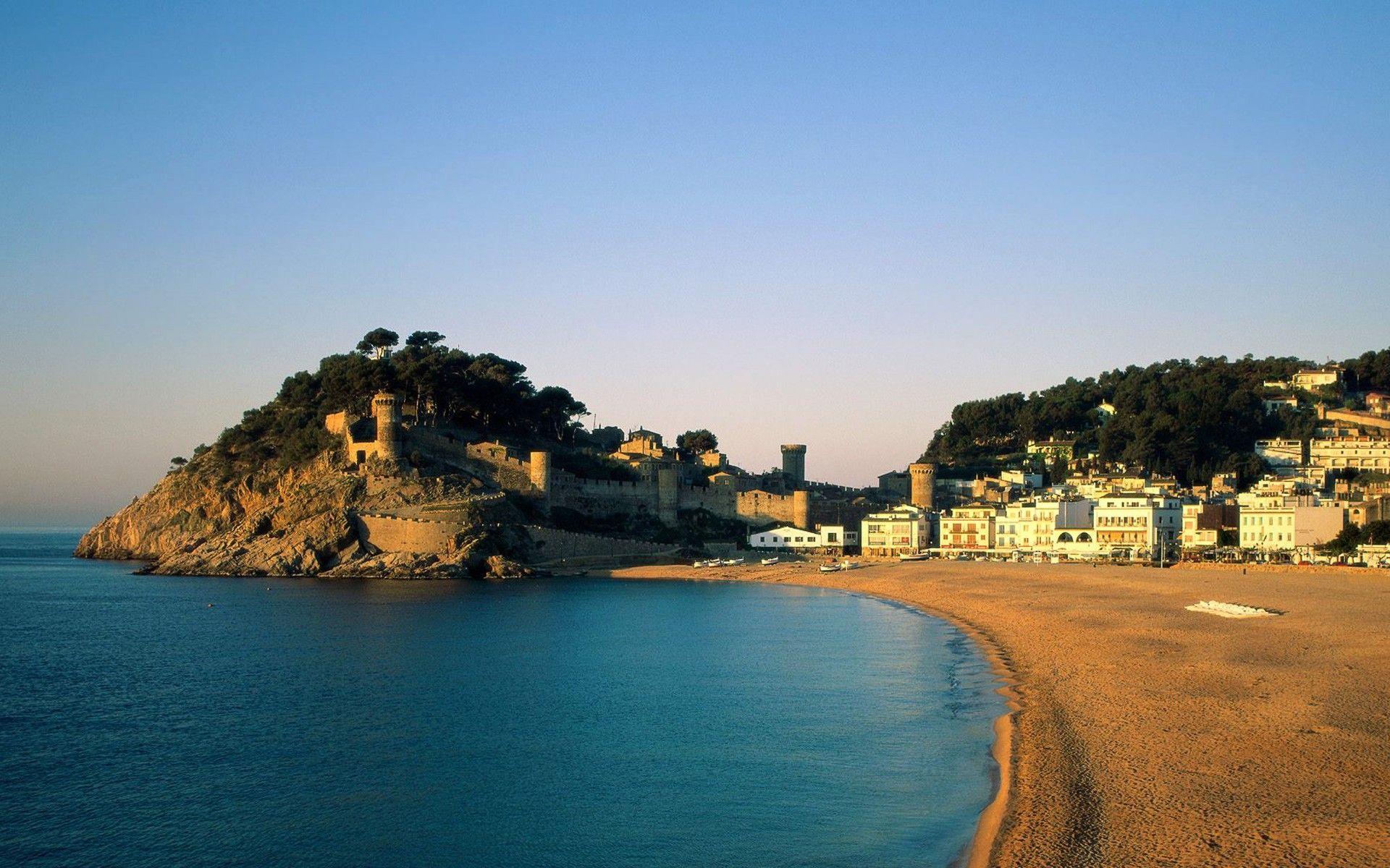 1920x1200 Mediterranean, sea, wallpaper, spain, image, tossa, urban