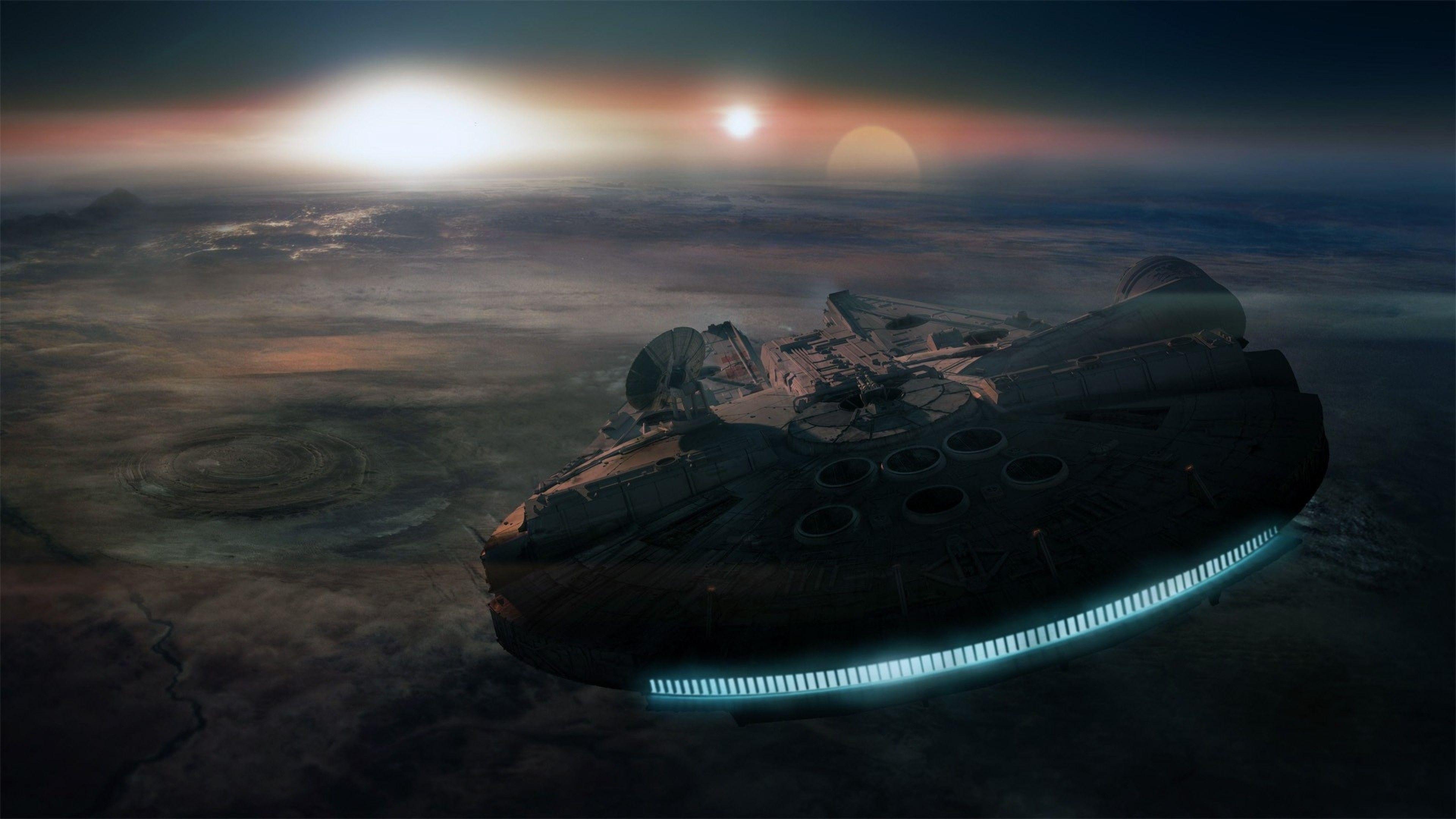 3840x2160 Download 3840x2160 Millennium Falcon, Star Wars, Spaceship