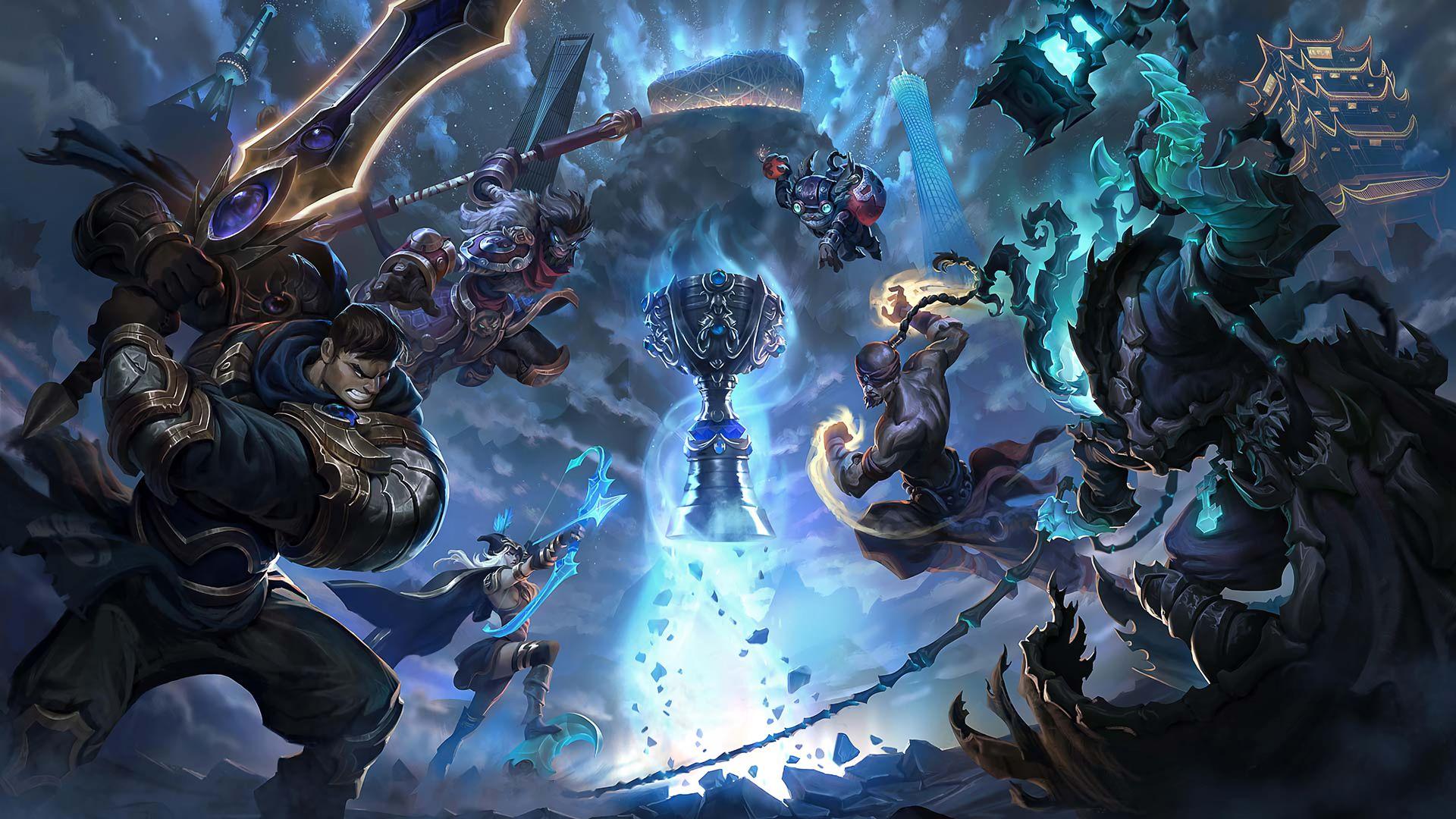 1920x1080 Ashe League Of Legends Garen League Of Legends League Of Legends Lee Sin League Of Legends Thresh Le Wallpaper:1920x1080