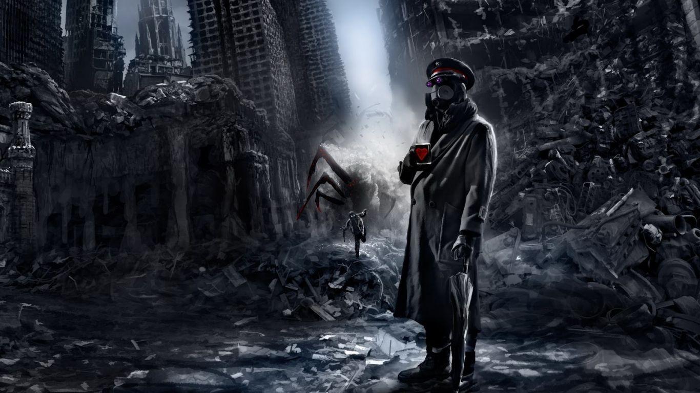 1366x768 Apocalypse Futuristic Wallpaper Full HD. Post apocalyptic, Post apocalyptic art, Apocalyptic