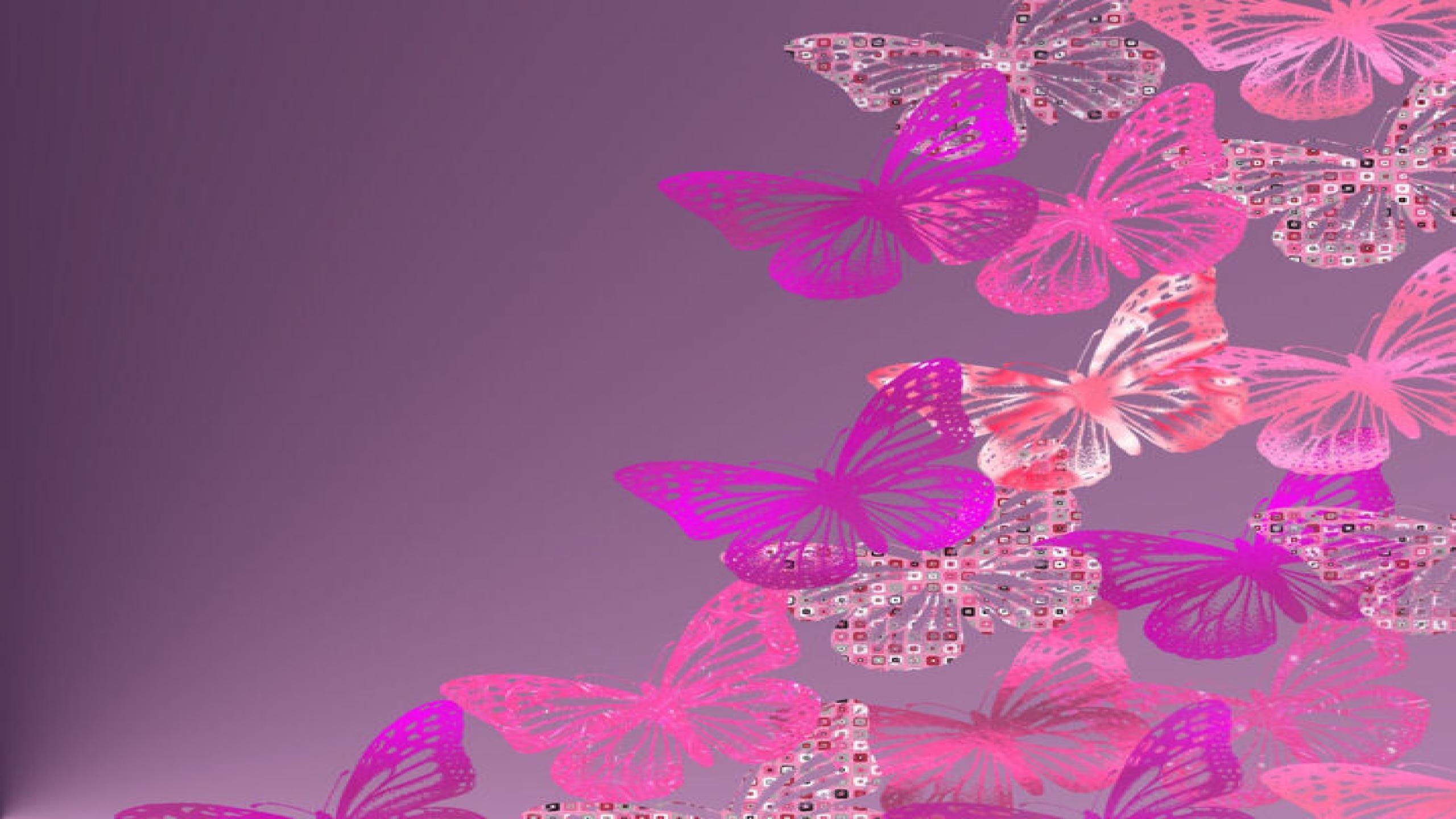 pink glitter butterfly