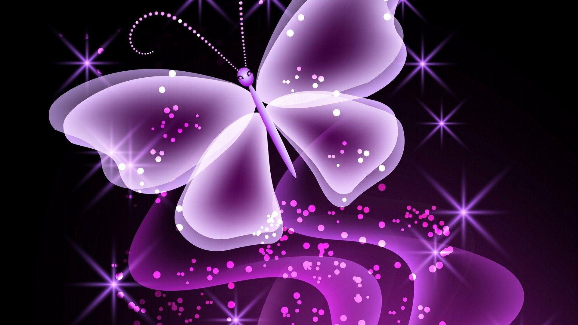 1920x1080 Pink and Purple Butterfly Wallpaper Abstract HD Background