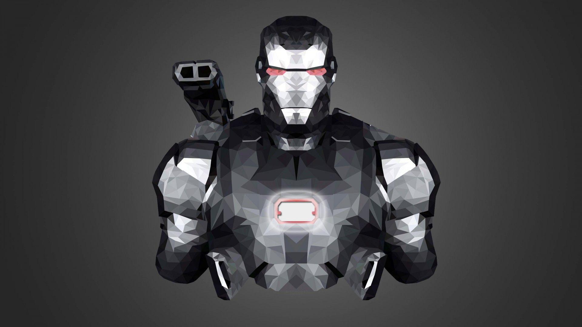 1920x1080 Low Poly War Machine Wallpaper