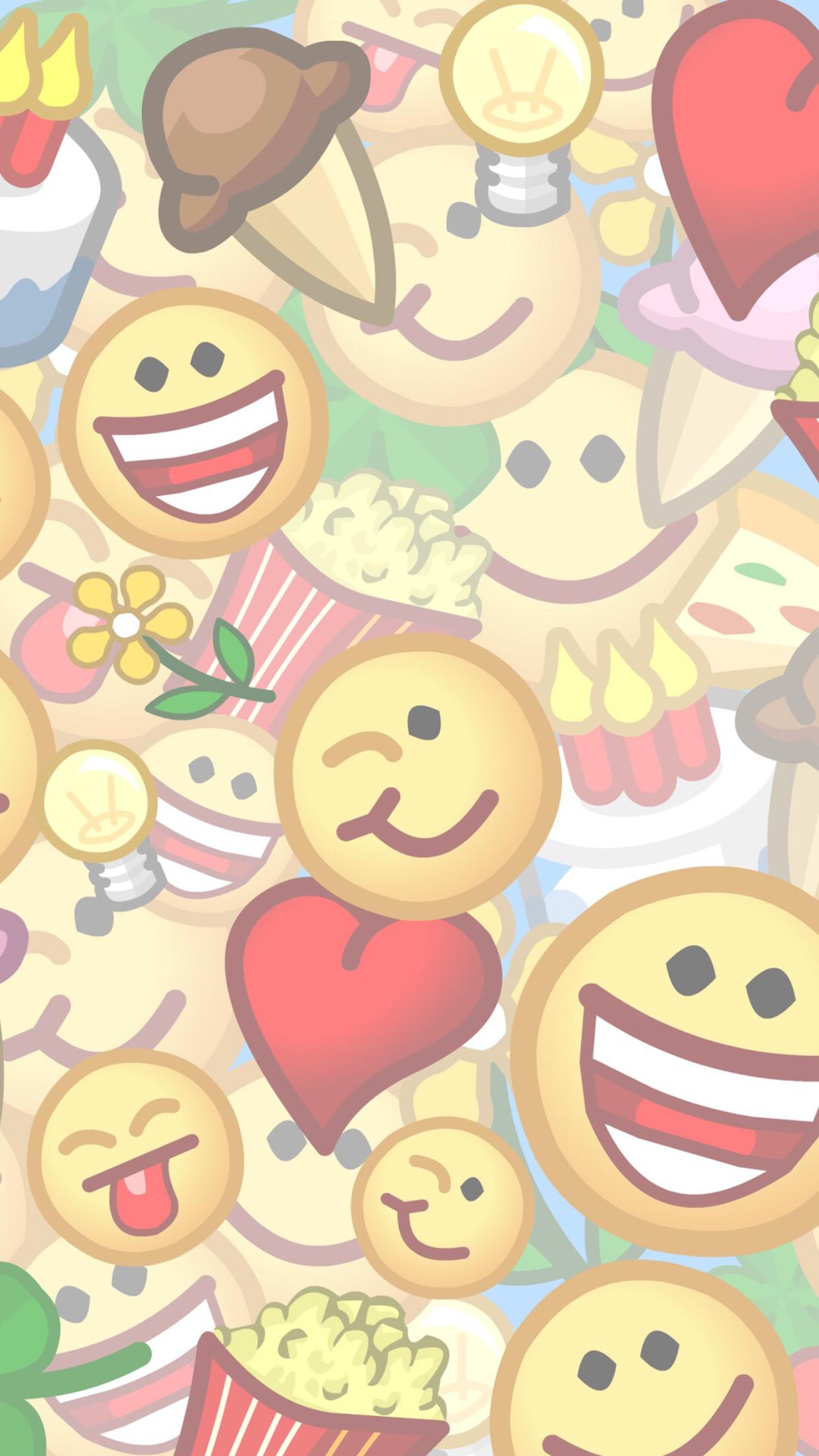 1242x2208 Emoji iPhone Wallpaper
