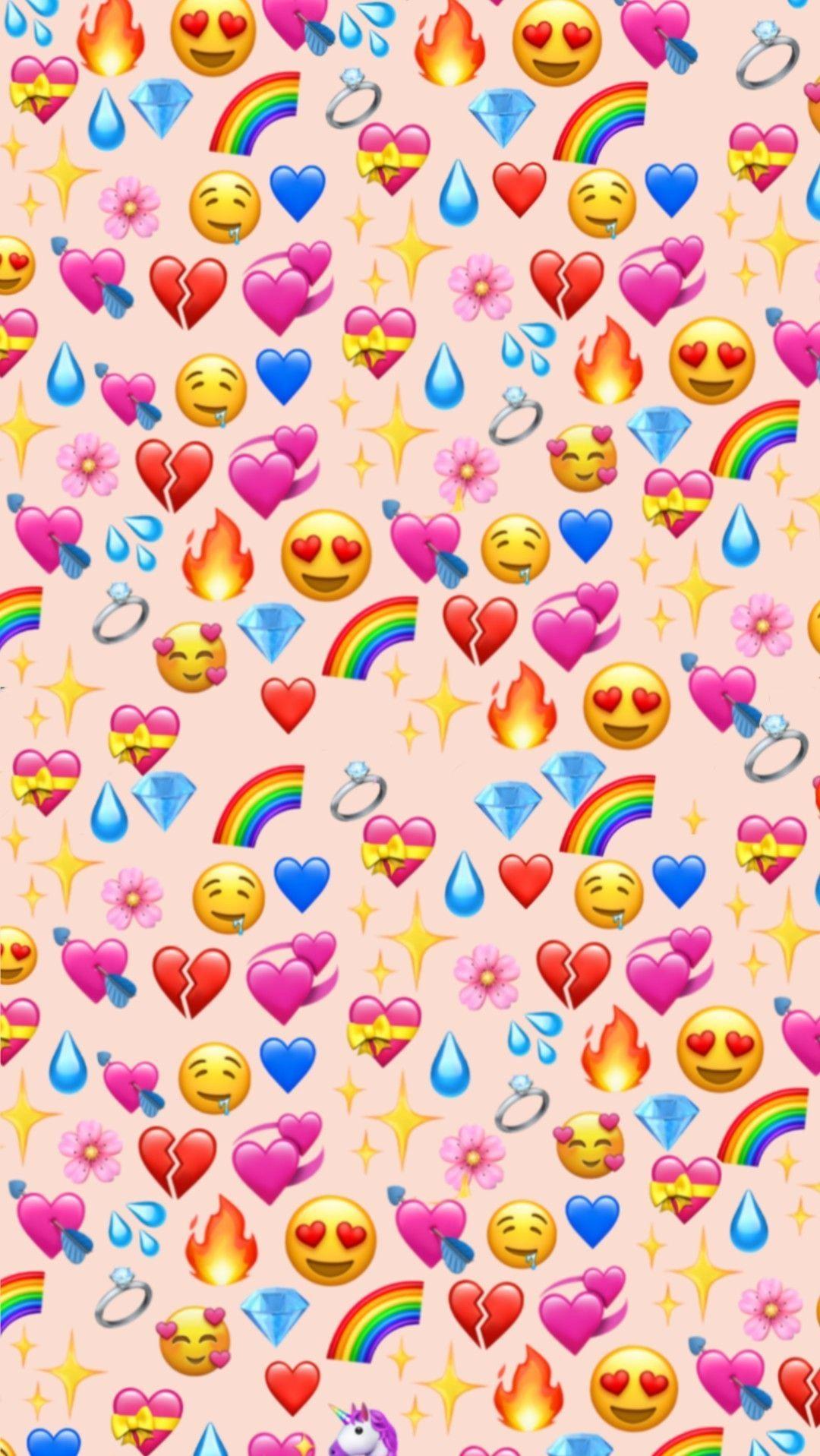 1080x1917 Wallpaper Background iPhone Cute Emoji