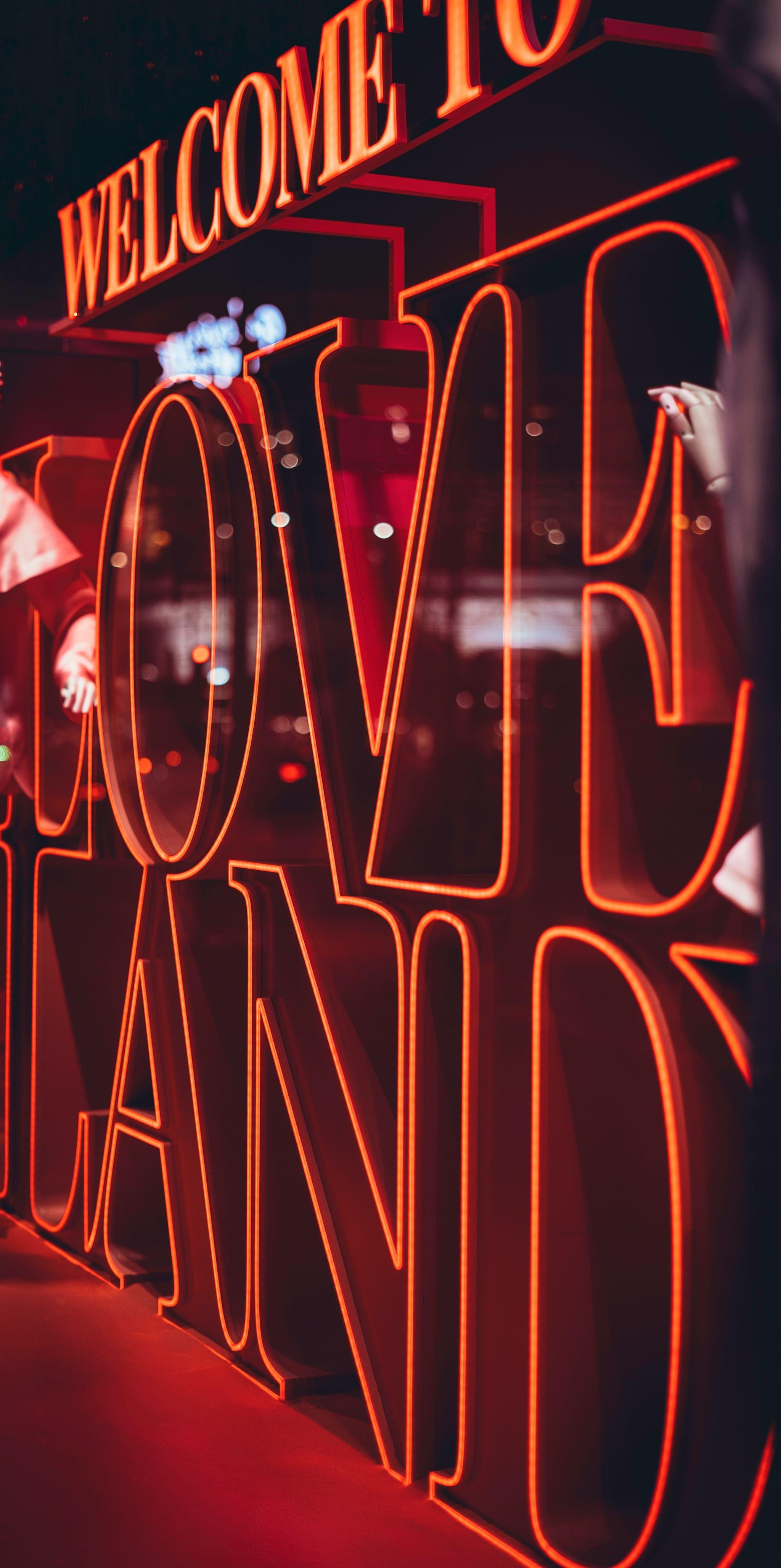 2048x4110 Neon Valentine's Day iPhone Wallpaper. The Most Romantic, Sweet, and Downright Dreamy iPhone Wallpaper For Valentine's Day. Tech Photo 3